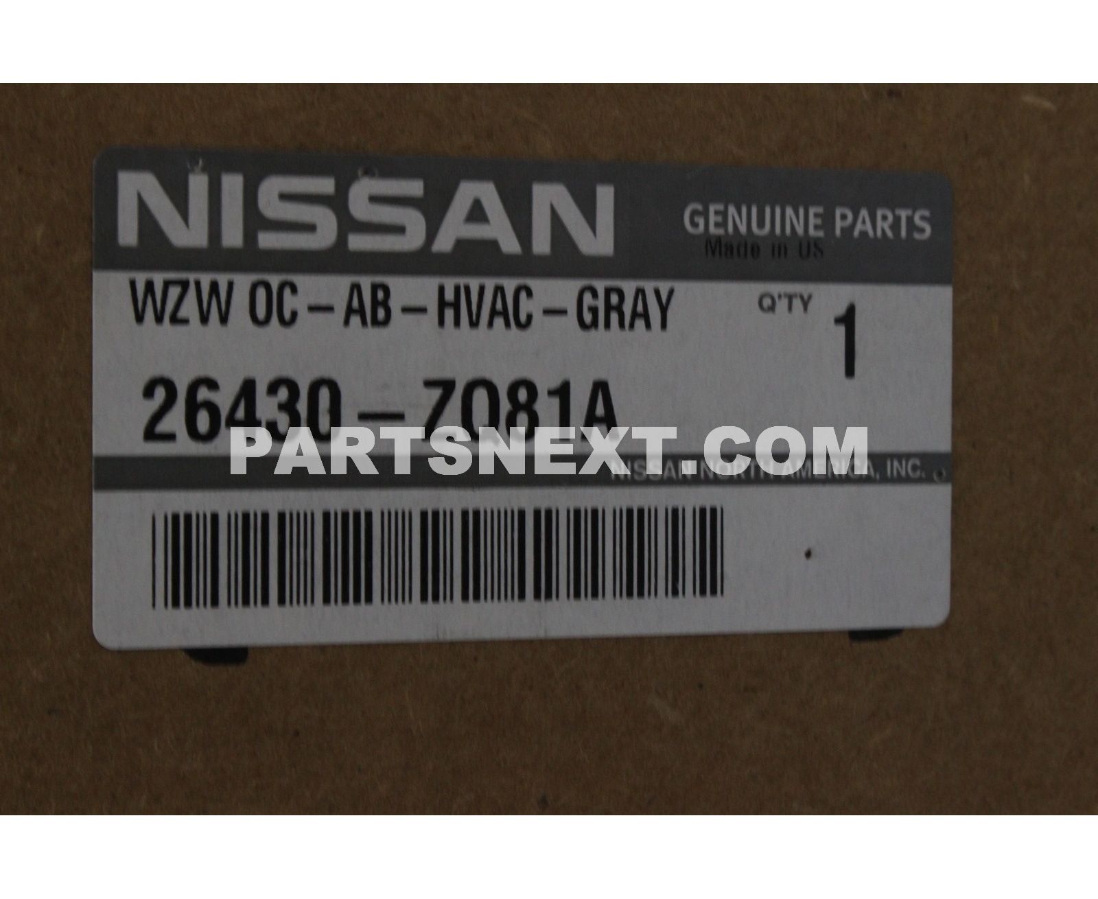 Nissan :: 26430-ZQ81A LAMP ASSY-MAP