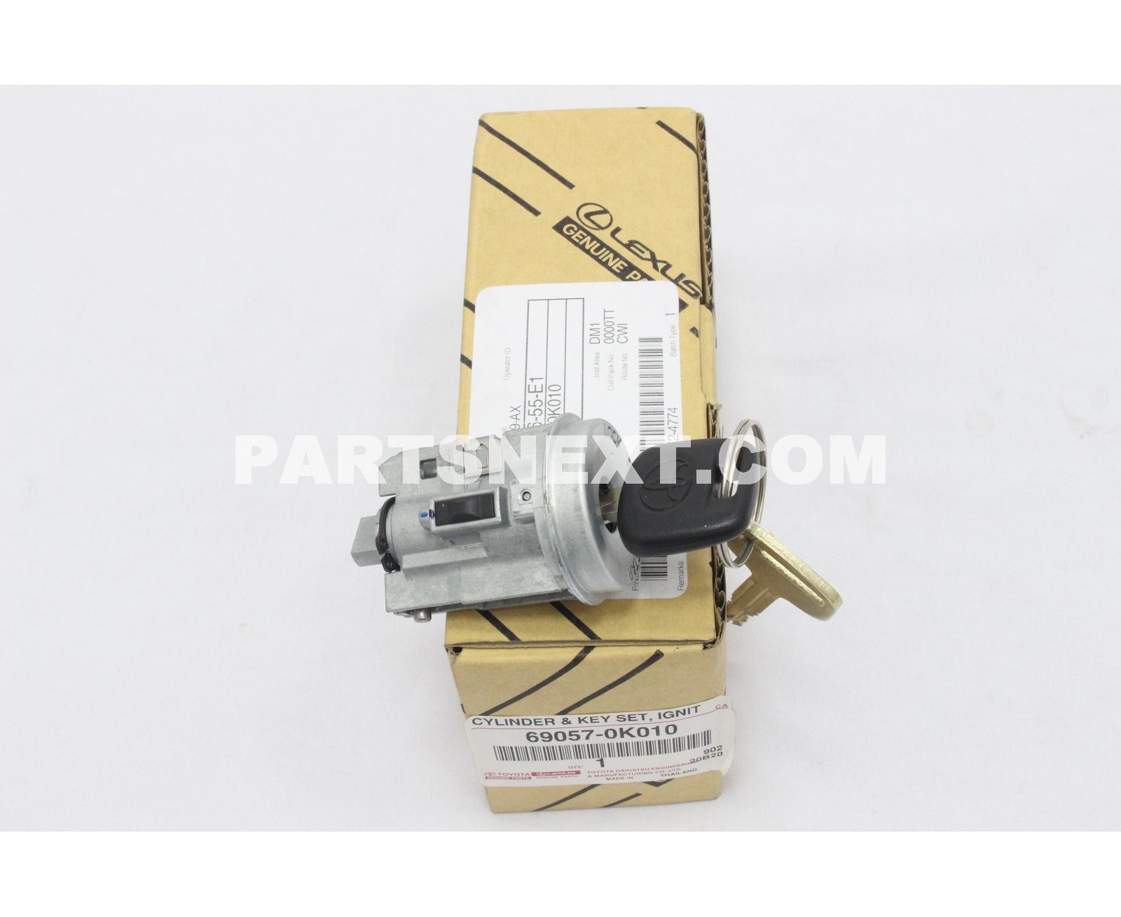 Toyota :: 69057-0K010 CYLINDER & KEY SET, IGNITION SWITCH LOCK