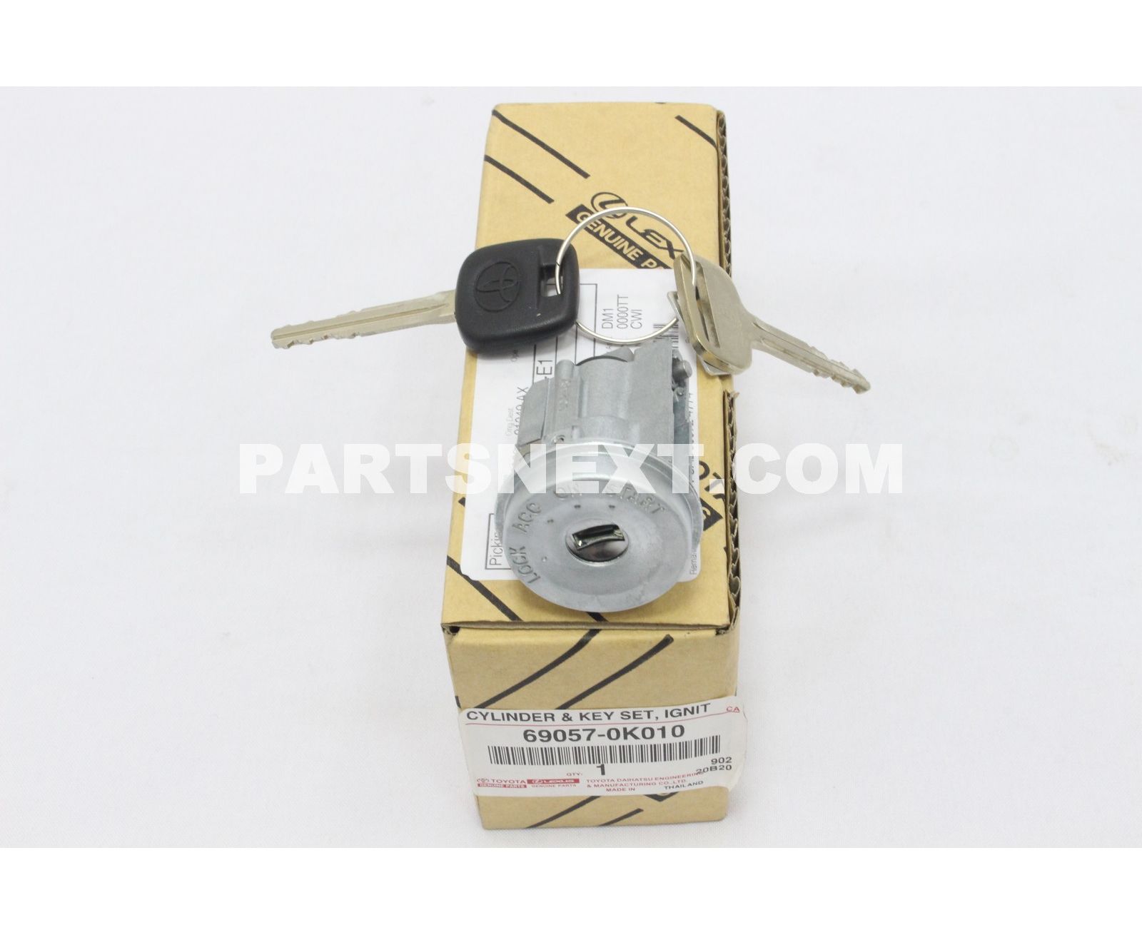 Genuine Toyota Ignition Switch Lock Cylinder & Key Set – For Celica 01-05 & Echo – 69057-20480