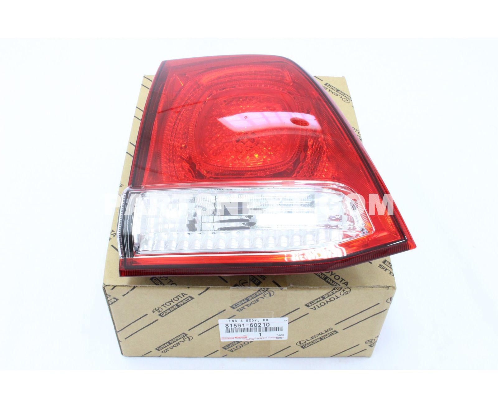 Toyota :: 81591-60210 LENS AND BODY, REAR LAMP, LH