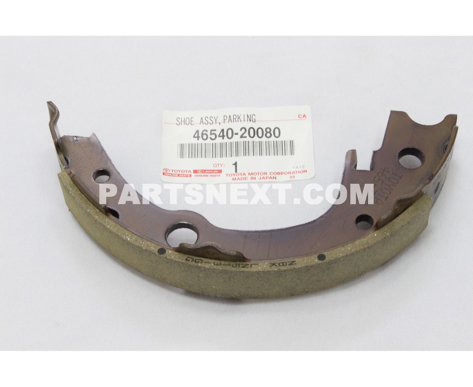 Toyota :: 46540-20080 SHOE ASSY, PARKING BRAKE NO.1, RH/LH