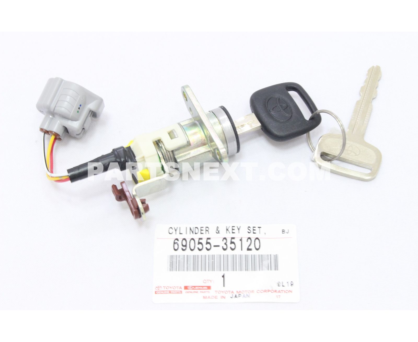 Toyota 6905535120 CYLINDER & KEY SET, BACK DOOR LOCK