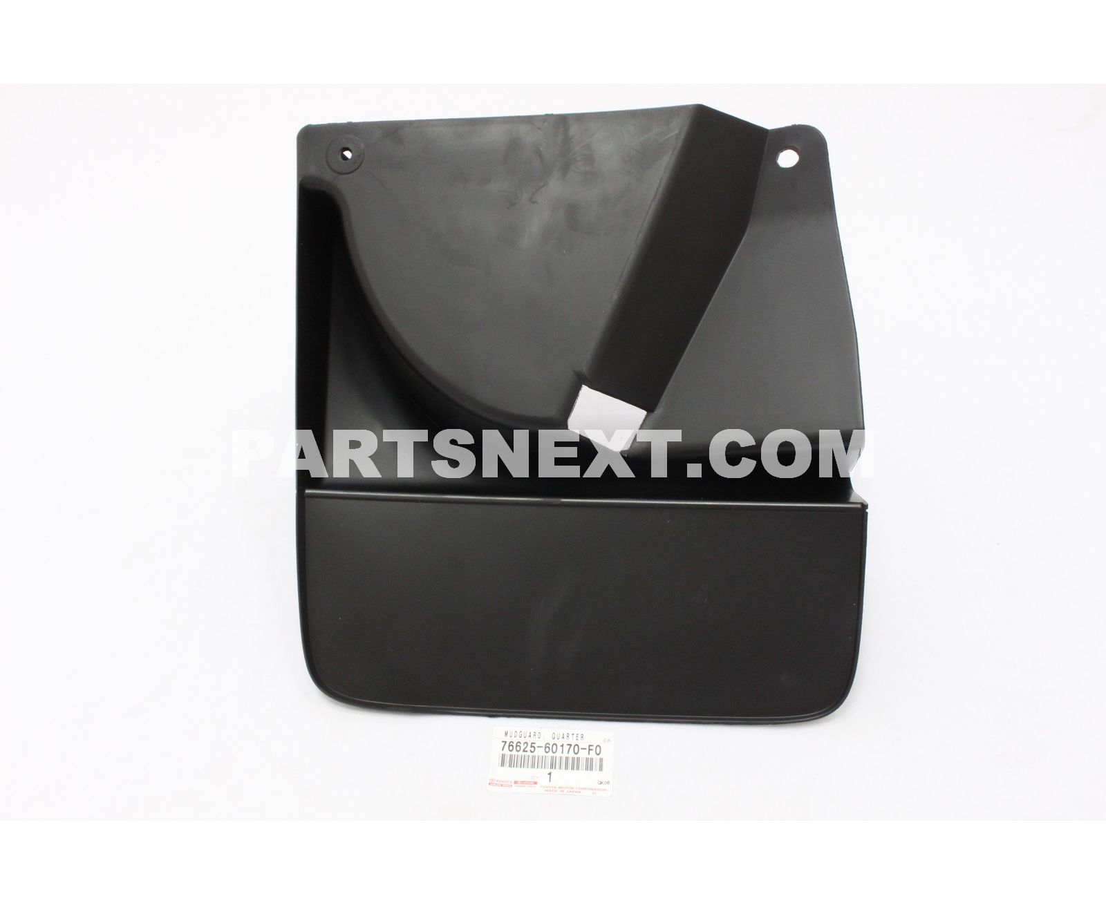 Toyota :: 76625-60170-F0 MUDGUARD, QUARTER PANEL, REAR RH