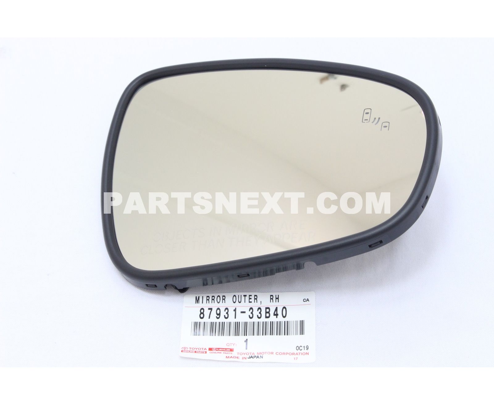 出品 TOYOTA GENUINE 87931-60B10 OUTER MIRROR, RH OEM 8973160B10