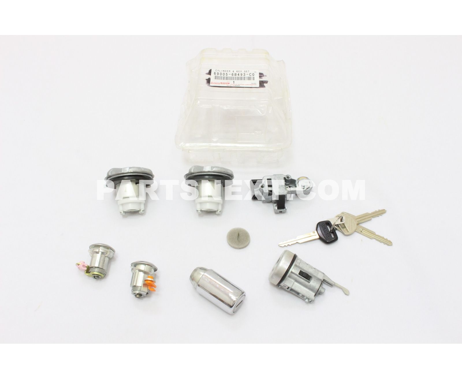 Toyota :: 69005-6B493-C0 CYLINDER SET, LOCK
