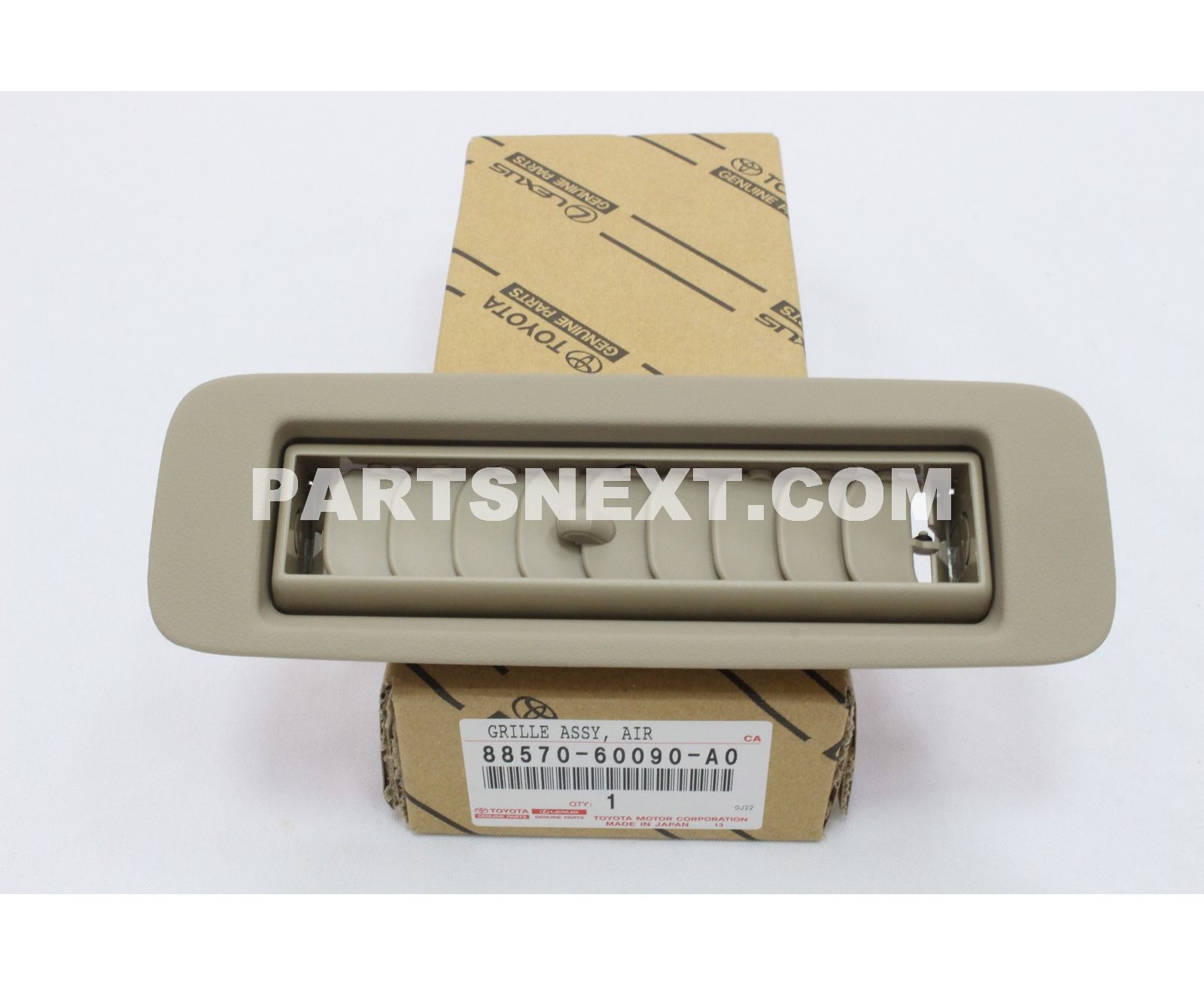 Toyota :: 88570-60090-A0 GRILLE ASSY, AIR OUTLET, NO.2
