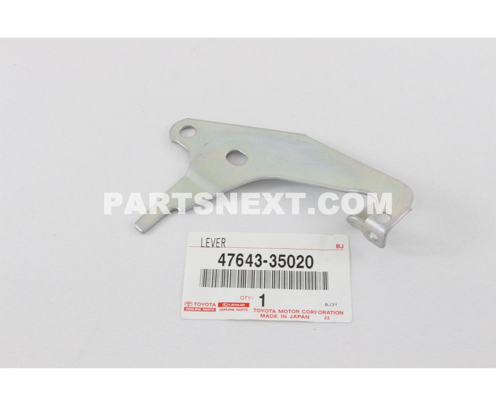 Toyota :: 47643-35020 LEVER, AUTOMATIC ADJUST(FOR REAR BRAKE), RH/LH