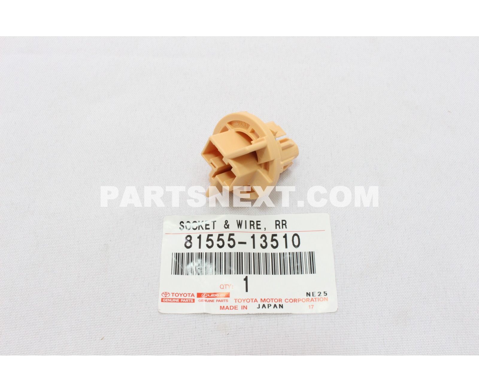Toyota :: 81555-13510 SOCKET & WIRE SUB-ASSY, REAR