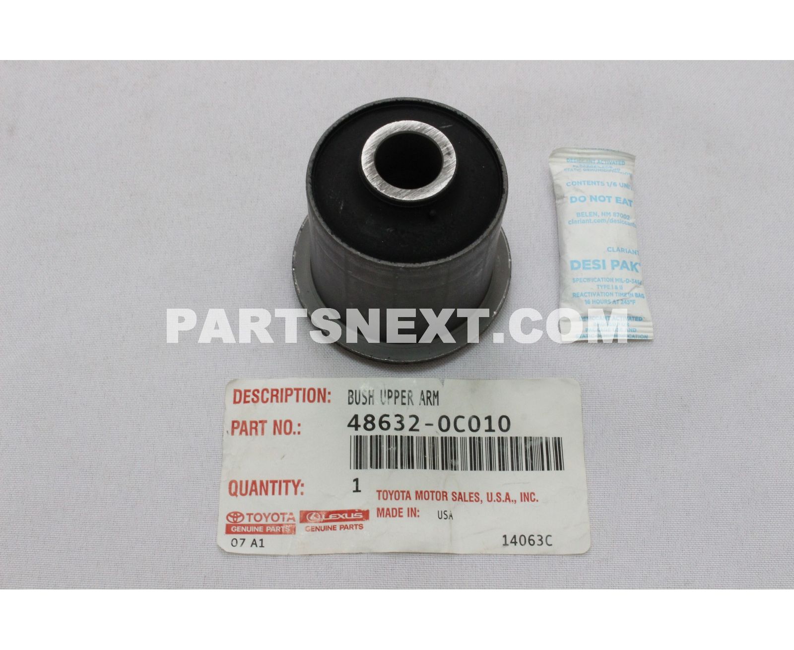 Toyota :: 48632-0C010 BUSH, FRONT SUSPENSION UPPER ARM, RH/LH