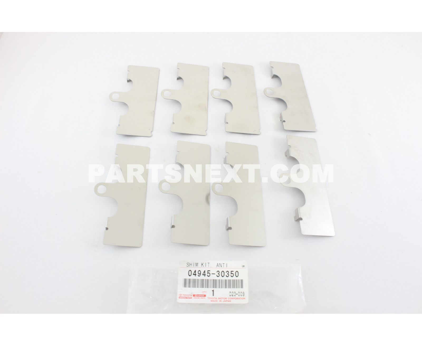 04945-30180 Genuine Lexus Shim Kit, Anti Squeal, Front