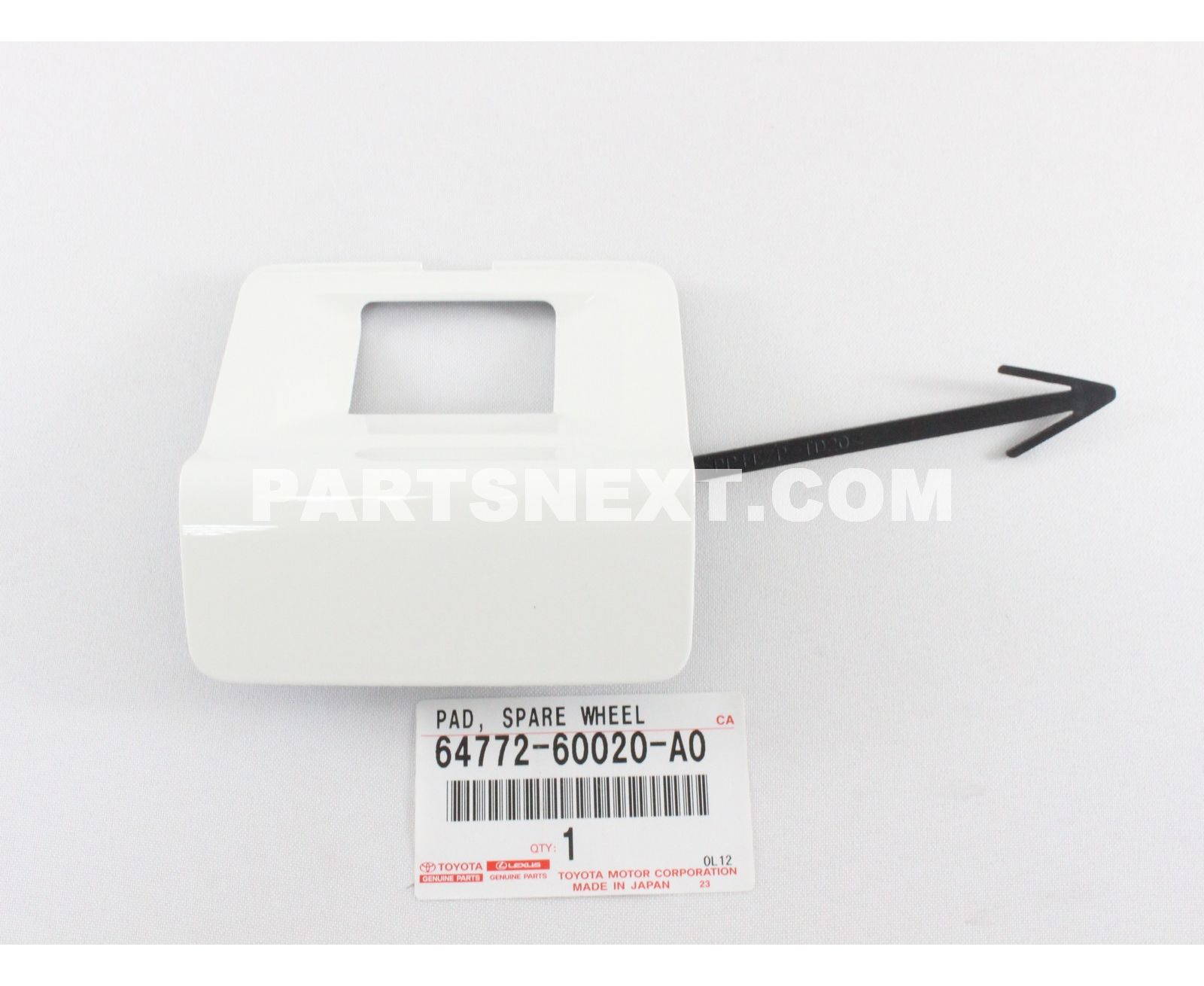 Toyota :: 64772-60020-A0 PAD, SPARE WHEEL COVER