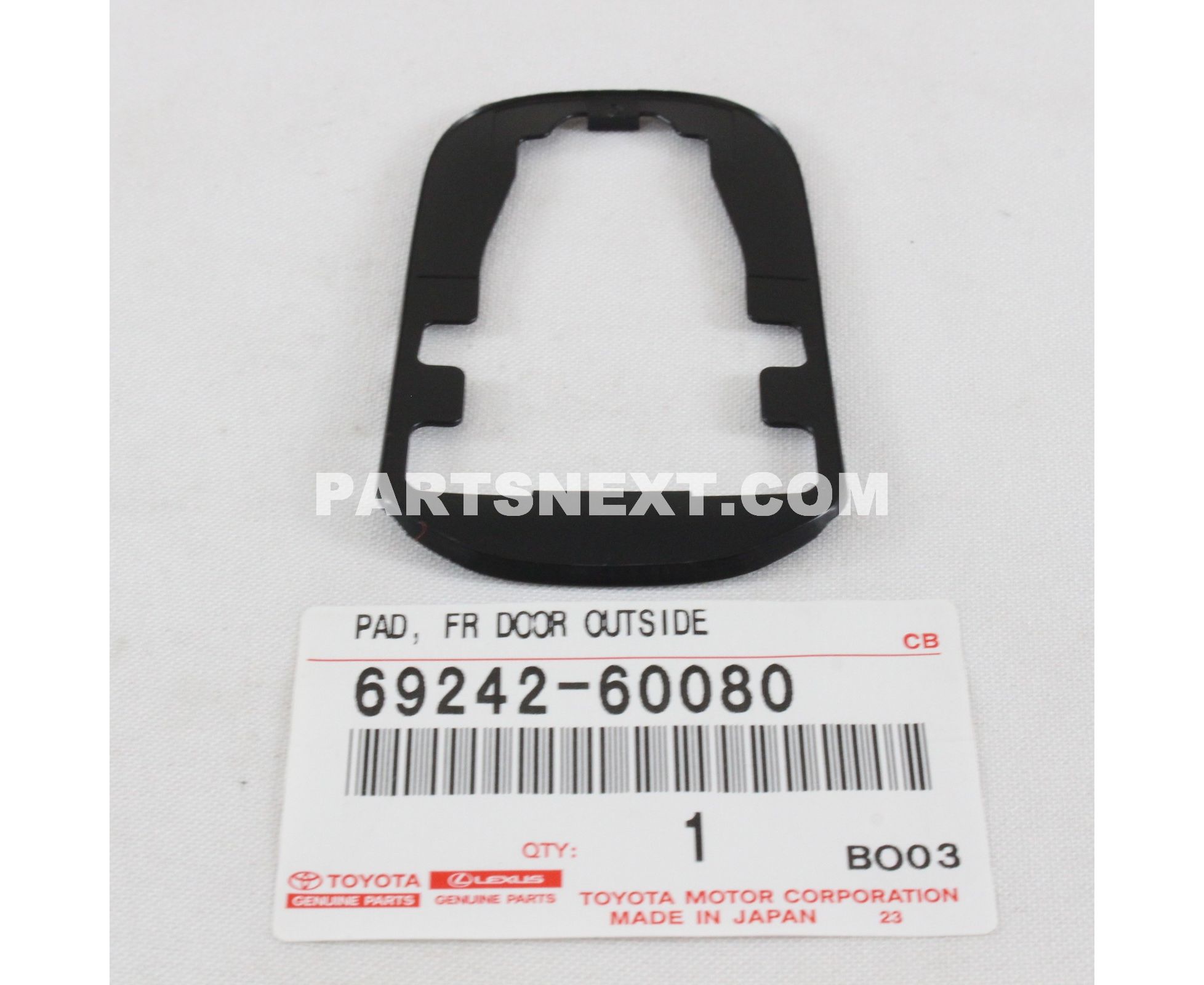 Toyota :: 69242-60080 PAD, FRONT DOOR OUTSIDE HANDLE, REAR, RH/LH