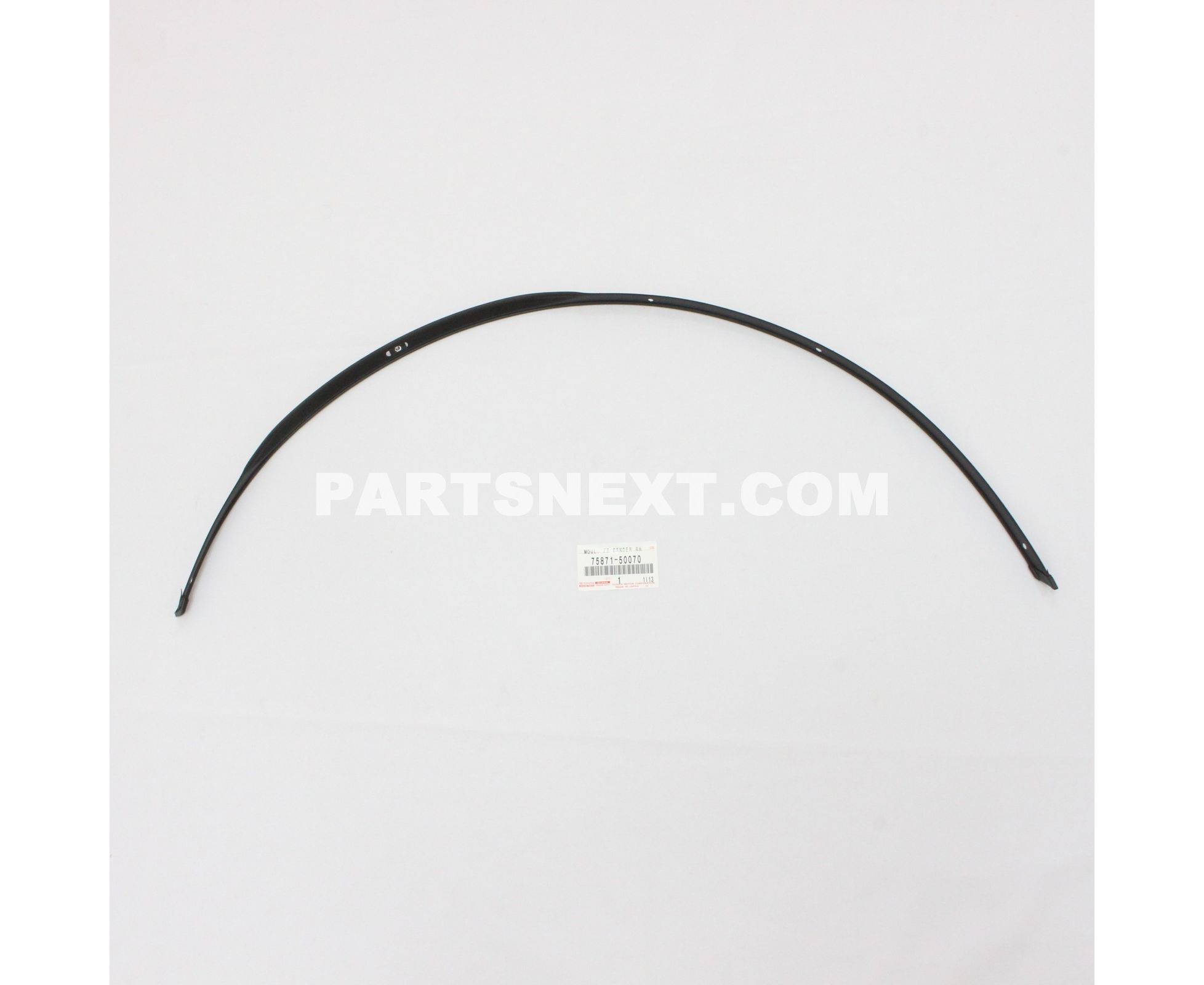 Toyota :: 75871-50070 MOULDING, FRONT FENDER WHEEL OPENING, RH