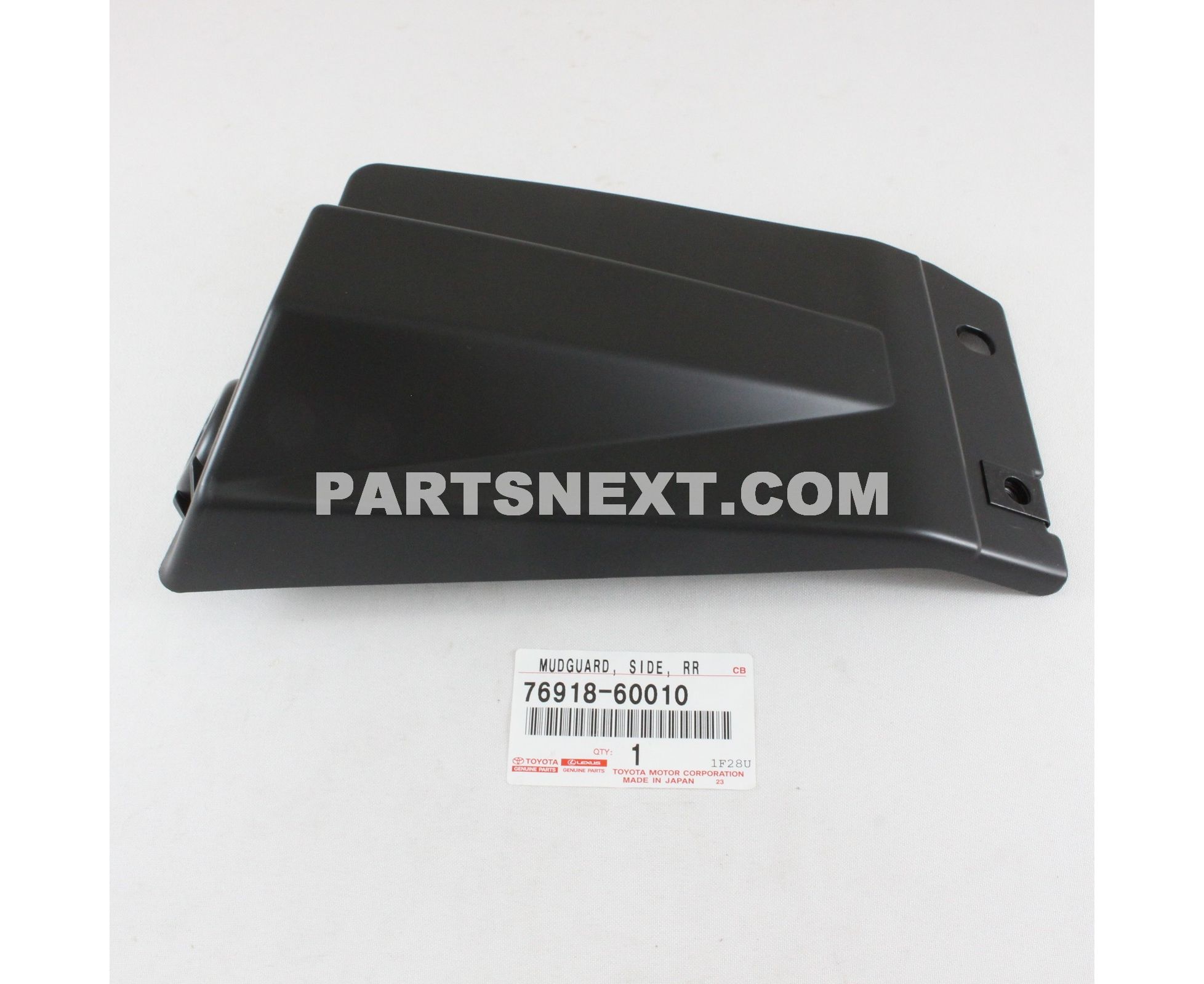 Toyota :: 76918-60010 MUDGUARD, SIDE, REAR LH