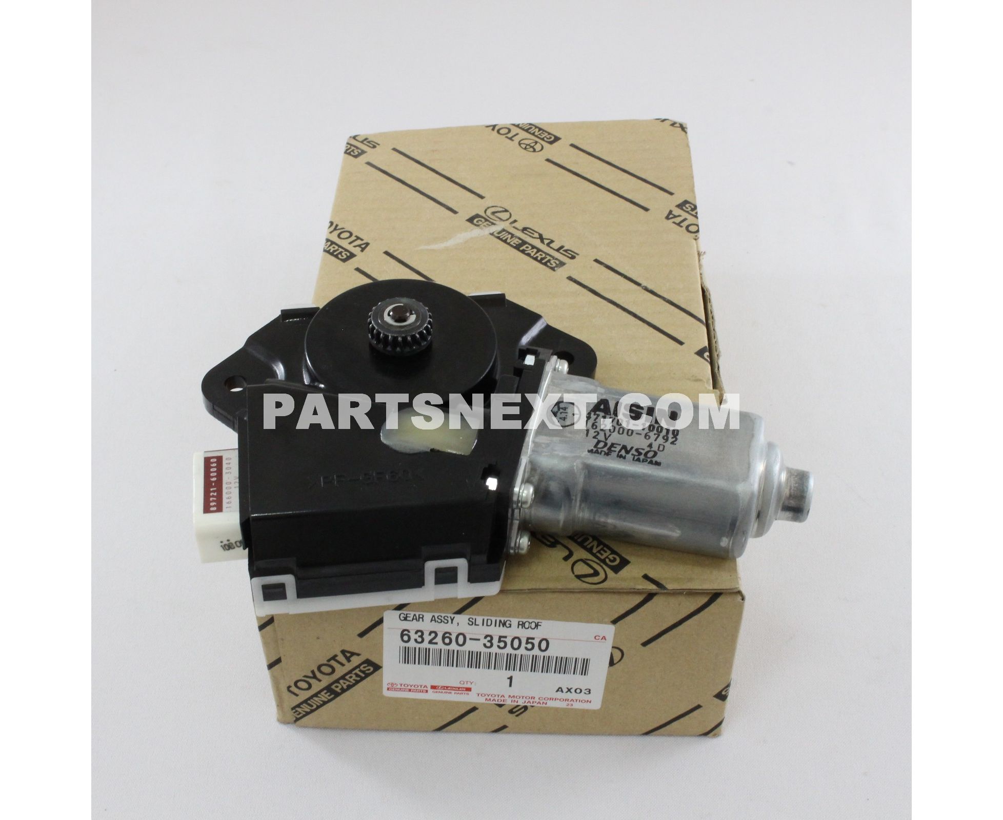 Toyota :: 63260-35050 GEAR SUB-ASSY, SLIDING ROOF DRIVE