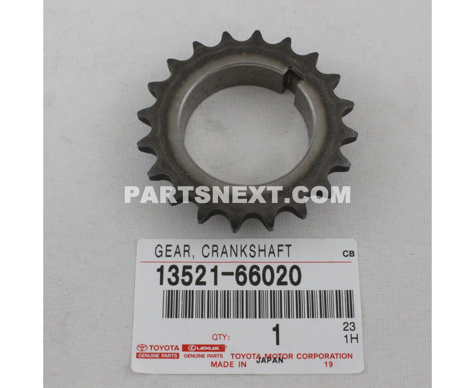 Toyota :: 13521-66020 GEAR OR SPROCKET, CRANKSHAFT TIMING