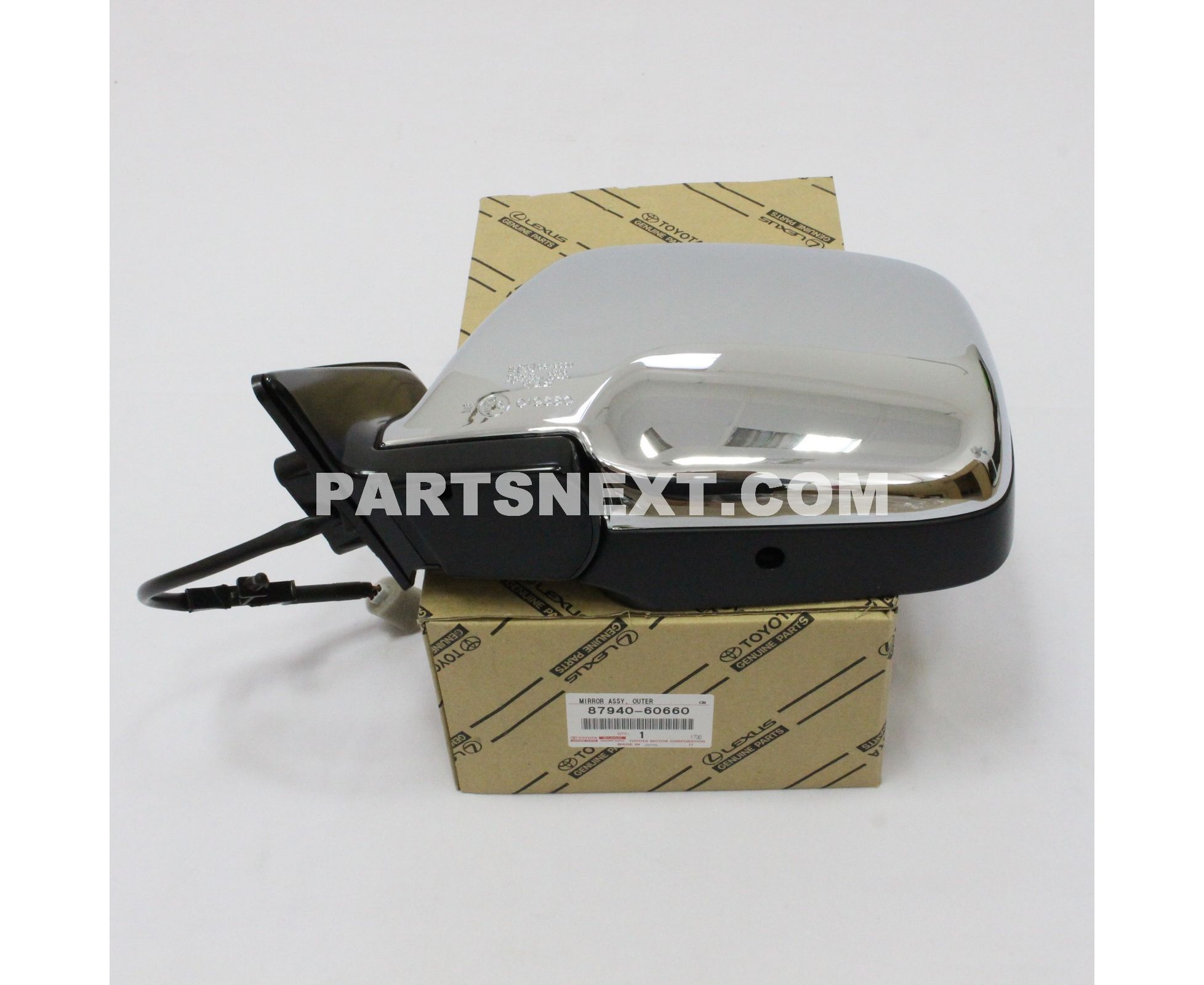 書法掛軸16 Toyota LANDCRUISER 12-20 SIDE MIRROR BLACK W/LAMP LH - 87940