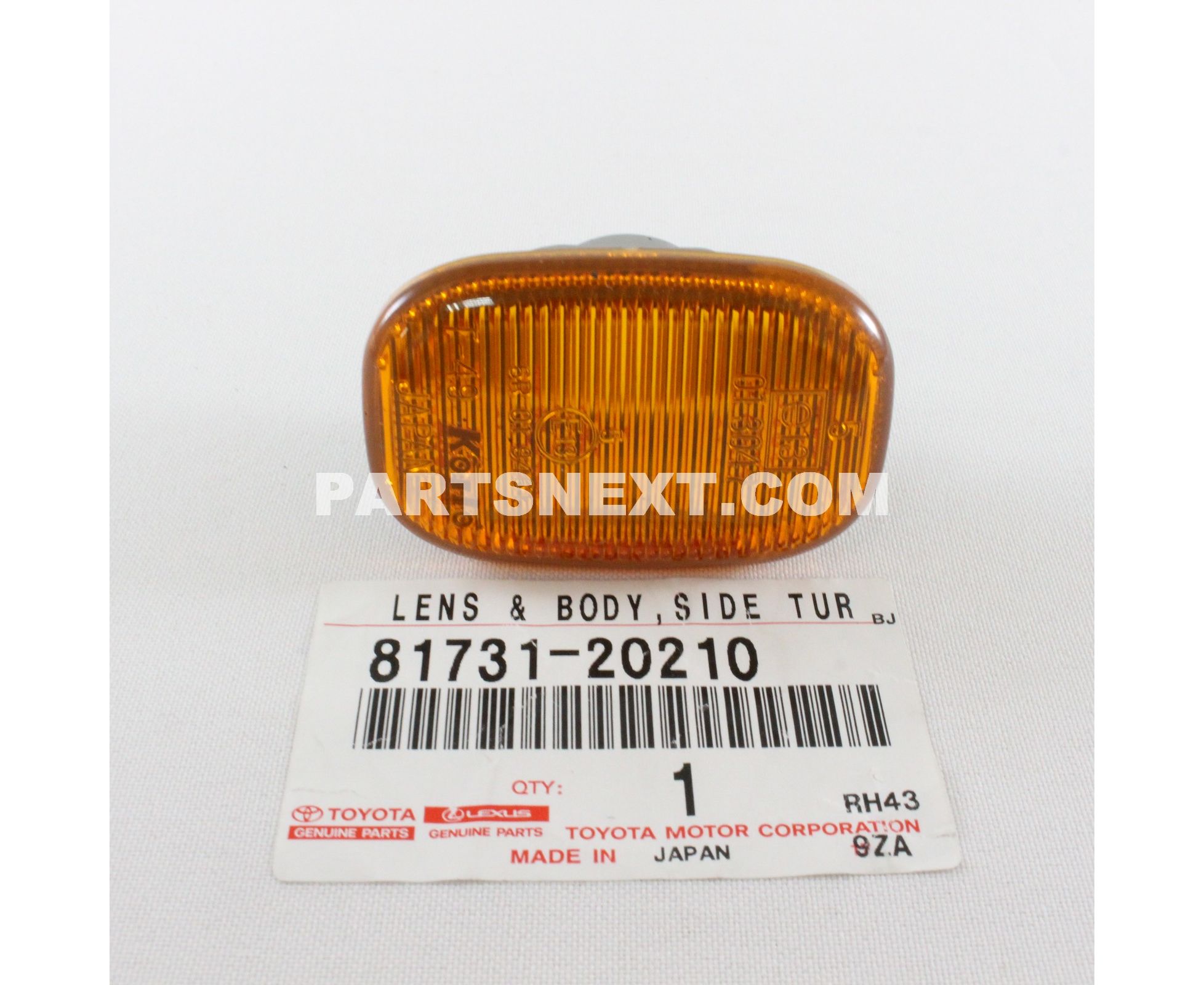 Toyota :: 81731-20210 LENS, SIDE TURN SIGNAL LAMP, RH/LH