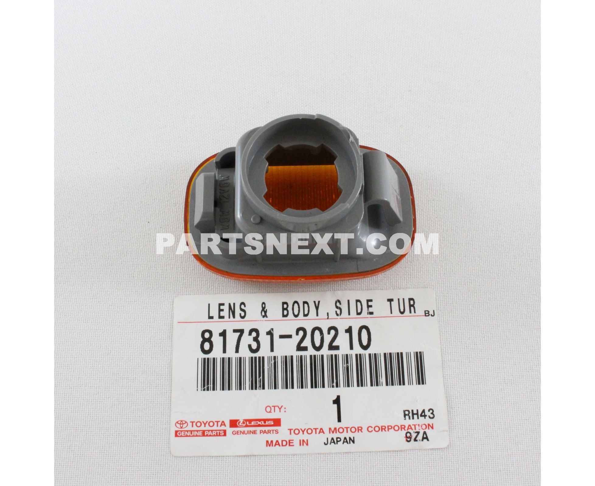 Toyota :: 81731-20210 LENS, SIDE TURN SIGNAL LAMP, RH/LH