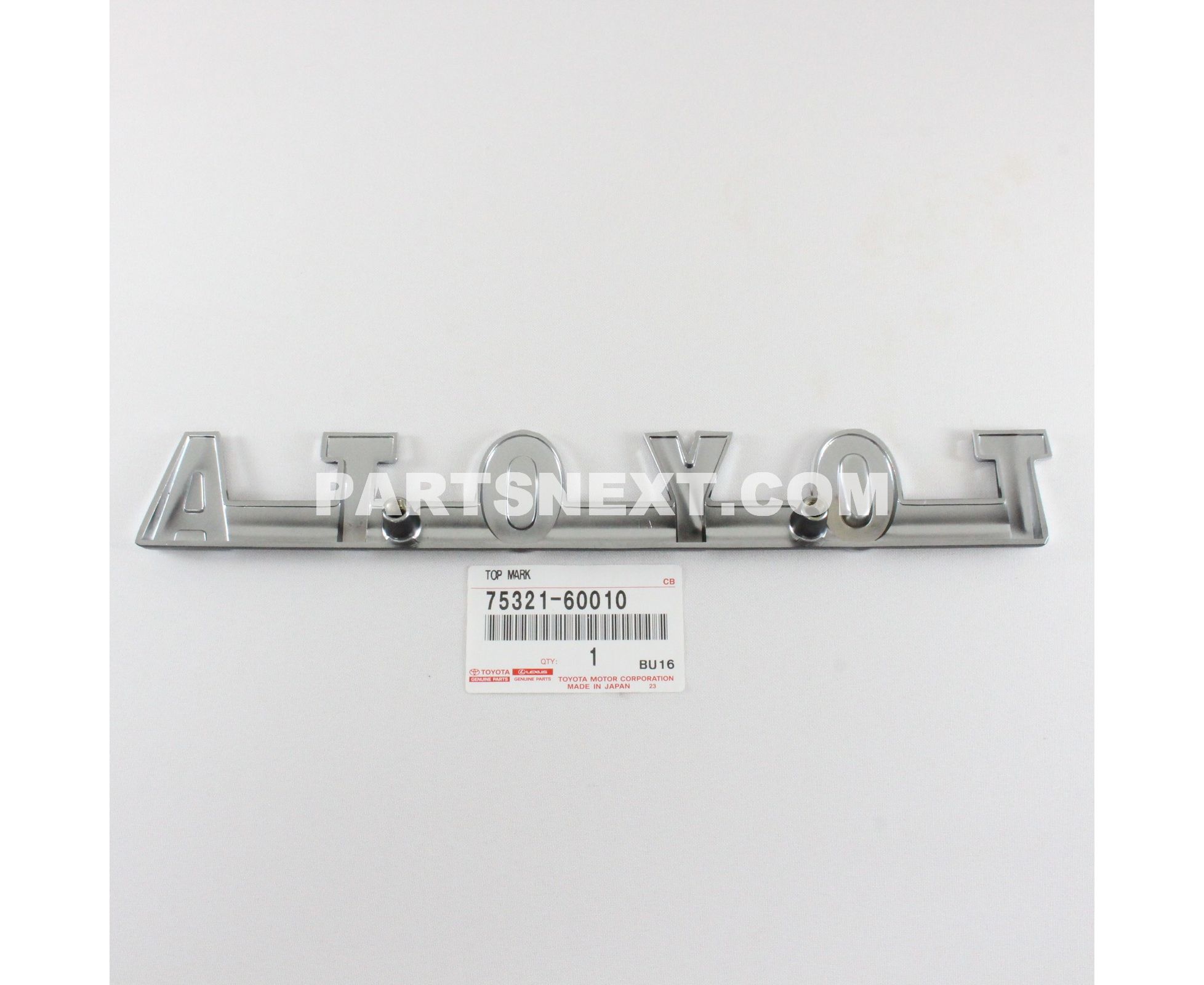 Toyota :: 75321-60010 PLATE ASSY, FRONT PANEL
