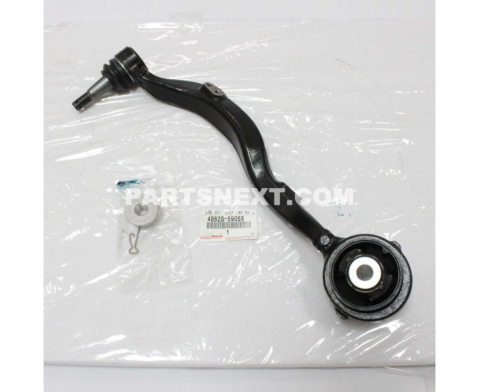 Toyota :: 48620-59055 ARM ASSY, FRONT SUSPENSION, LOWER RH