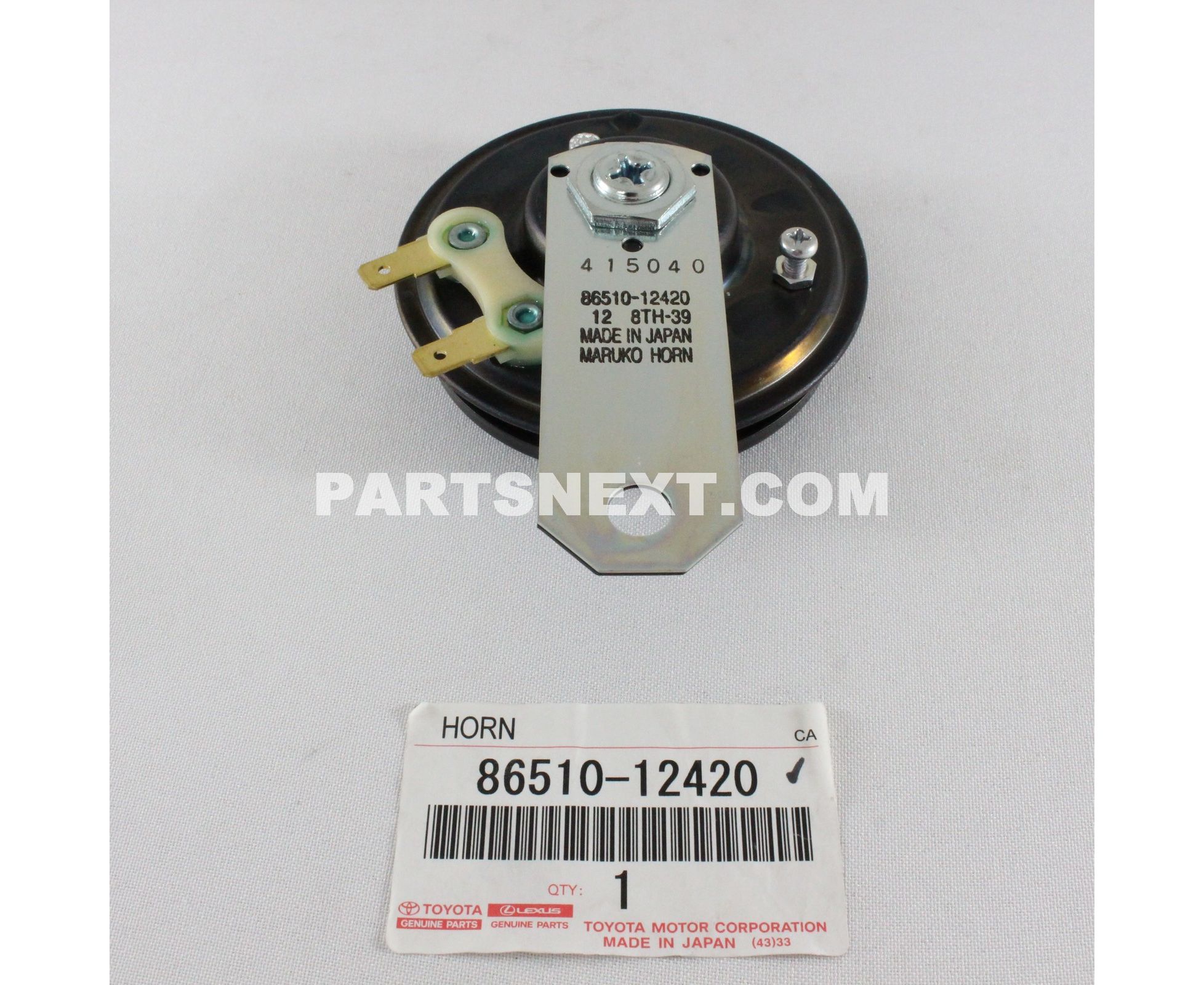 Toyota :: 86510-12420 HORN ASSY, HIGH PITCHED