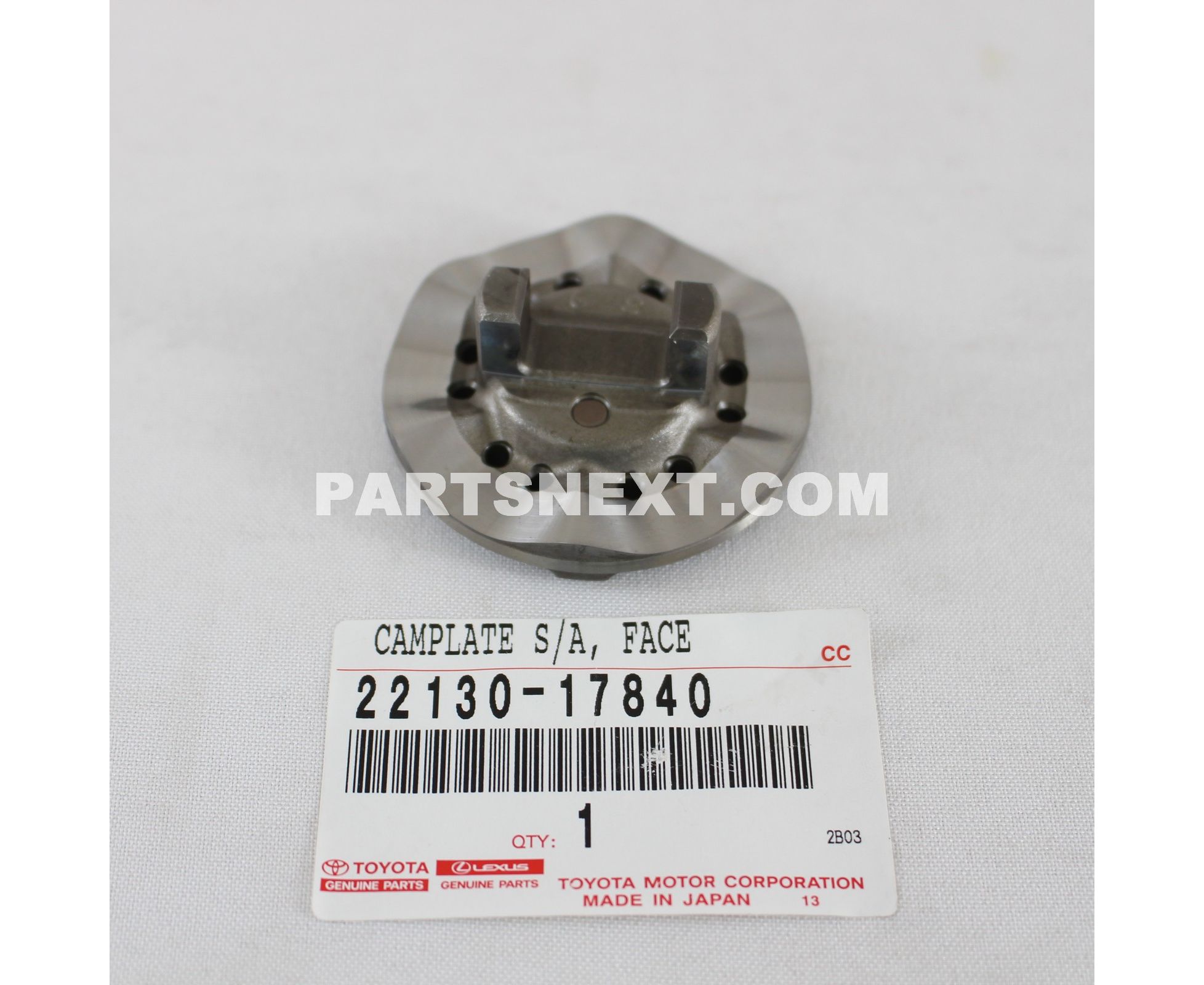 Toyota :: 22130-17840 CAMPLATE SUB-ASSY, FACE