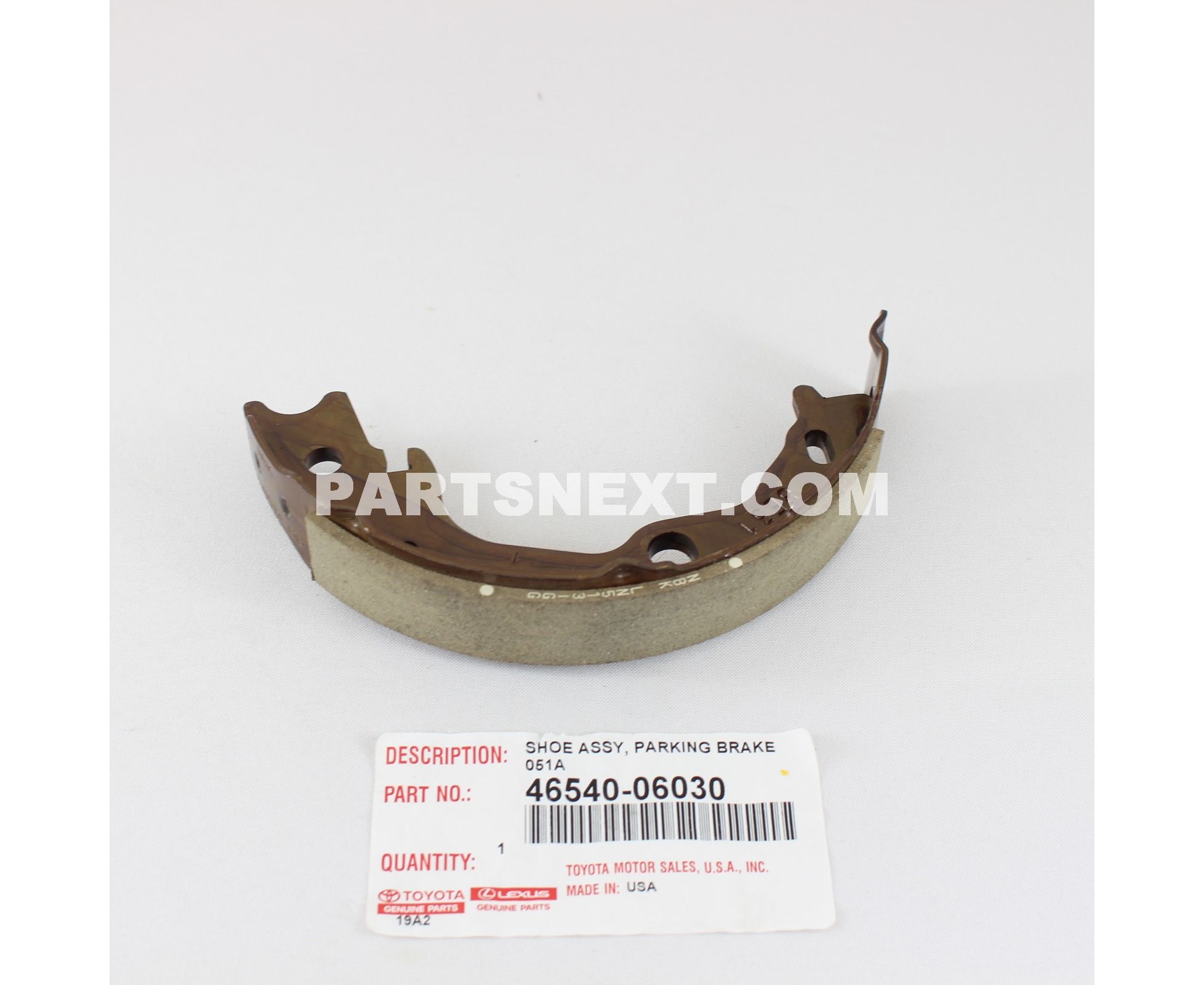 Toyota :: 46540-06030 SHOE ASSY, PARKING BRAKE NO.1, RH/LH