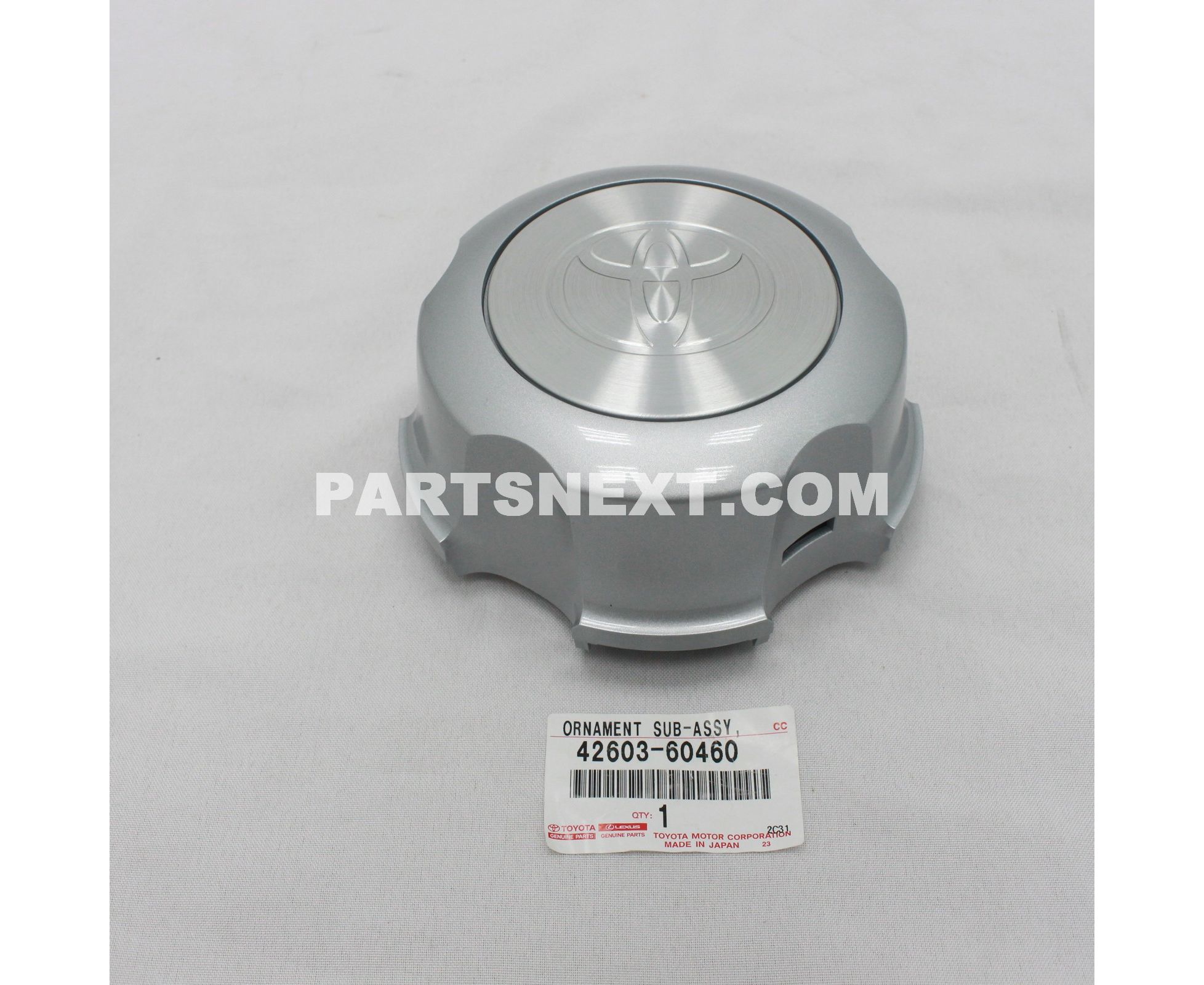 Toyota :: 42603-60460 ORNAMENT SUB-ASSY, WHEEL HUB(FOR FRONT)