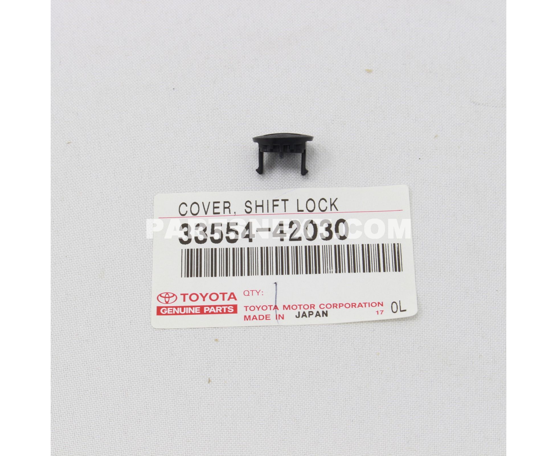 Toyota 3355442030 COVER, SHIFT LOCK RELEASE BUTTON