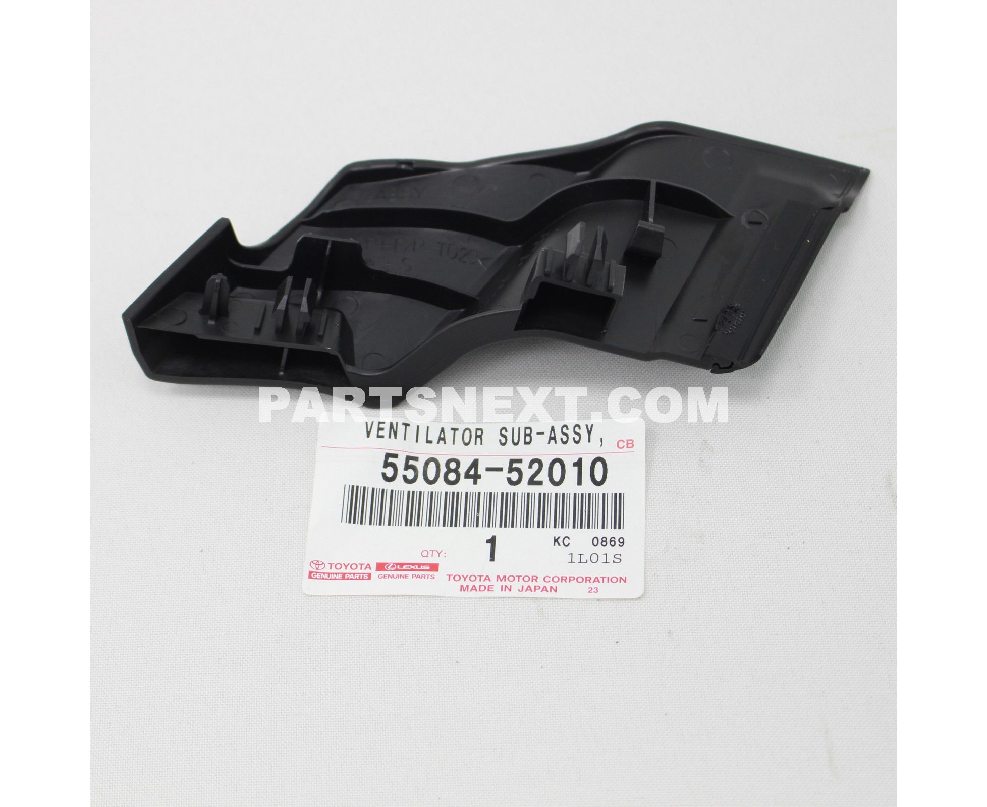Toyota :: 55084-52010 VENTILATOR SUB-ASSY, COWL SIDE, LH Toyota :: 55084-52010 VENTILATOR SUB-ASSY, COWL SIDE, LH