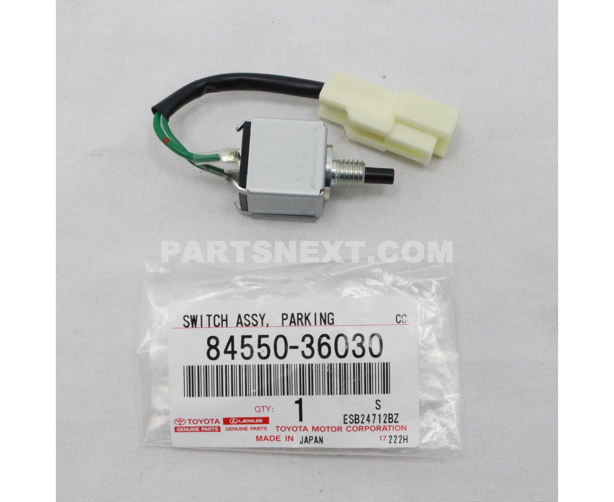 thumbnail image 2 of Genuine Toyota Parking Brake Switch 84550-34010 – Fits 1995-2004 Tacoma & 1993-1998 T100 (OEM) 2 of 2