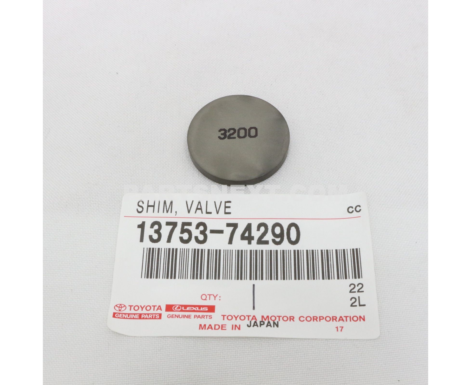 Toyota :: 13753-74290 SHIM, VALVE ADJUSTING