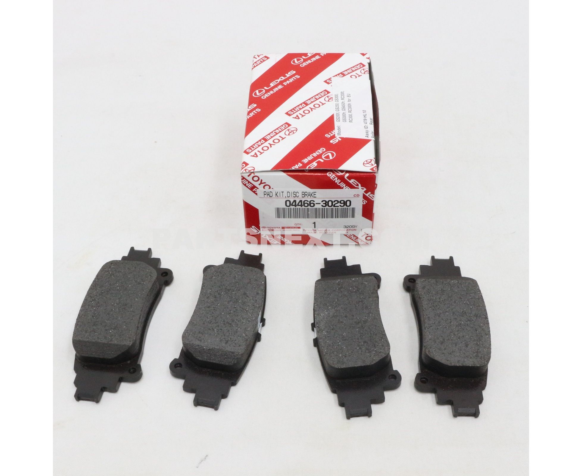 Toyota :: 04466-30290 PAD KIT, DISC BRAKE, REAR