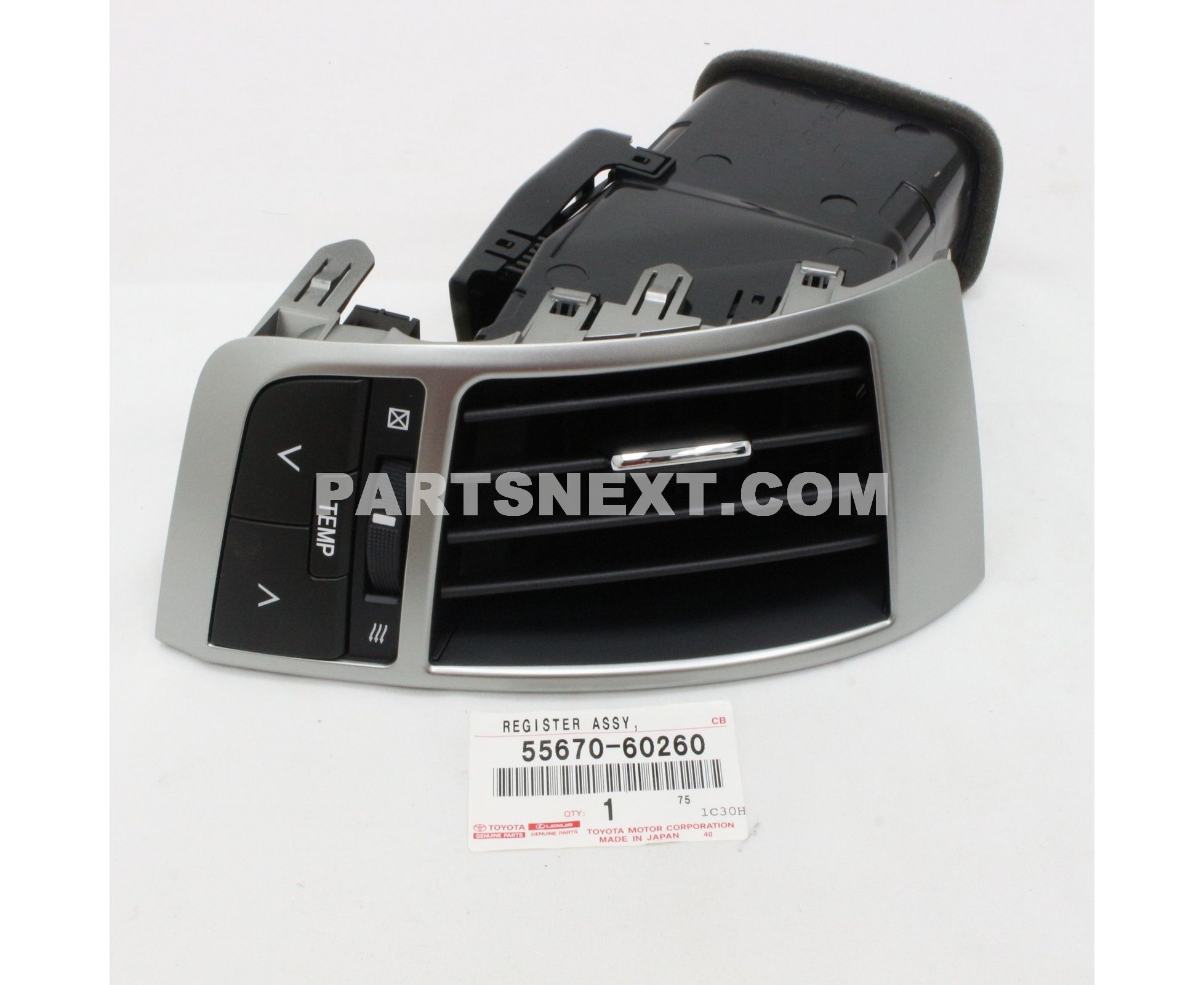 Toyota :: 55670-60260 REGISTER ASSY, INSTRUMENT PANEL, NO.3