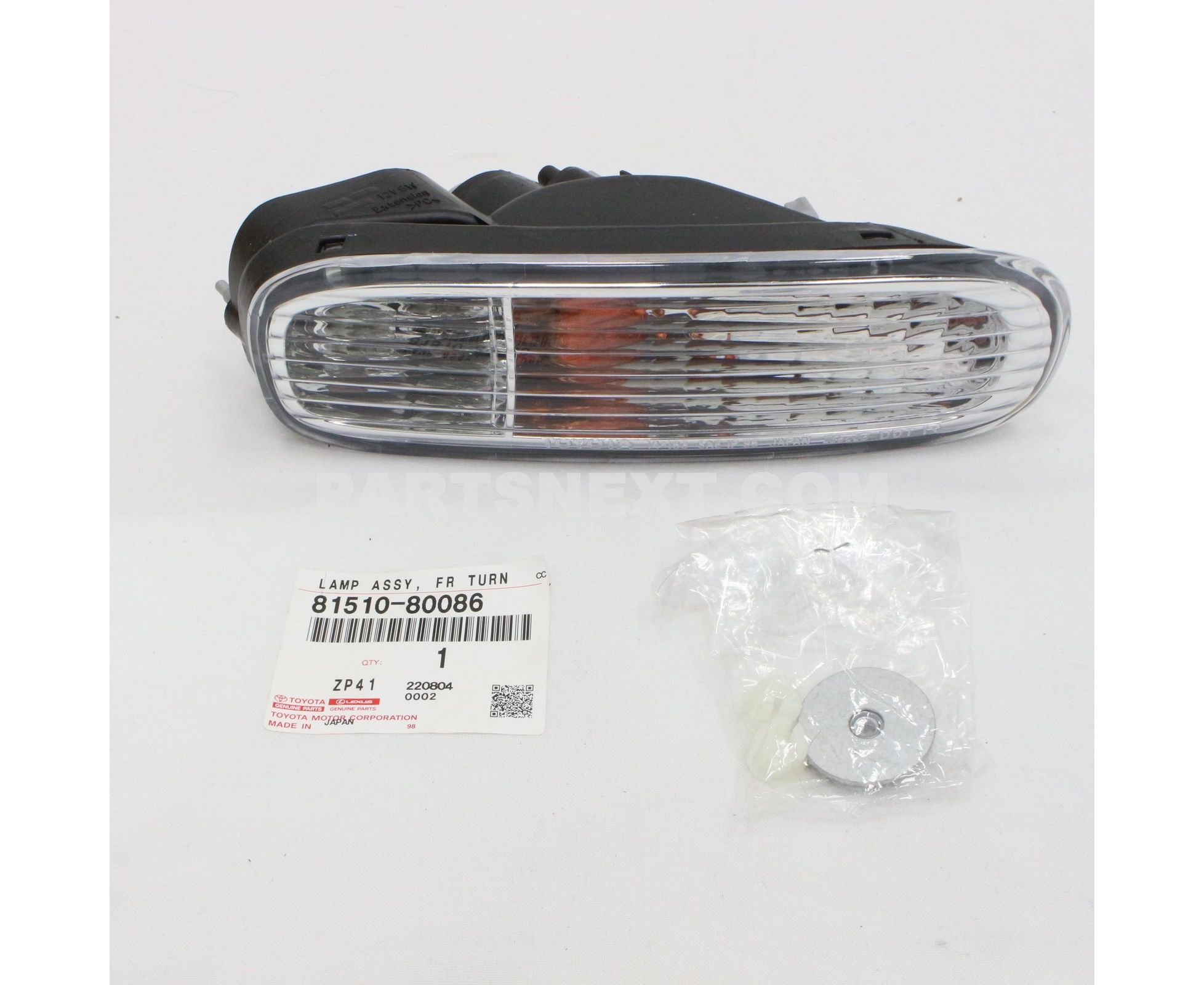Toyota :: 81510-80086 LAMP ASSY, FRONT TURN SIGNAL, RH