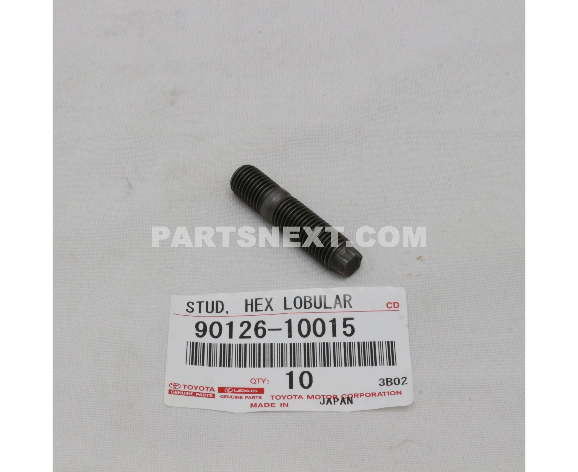 Toyota :: 90126-10015 BOLT, STUD(FOR EXHAUST MANIFOLD TO CYLINDER HEAD)