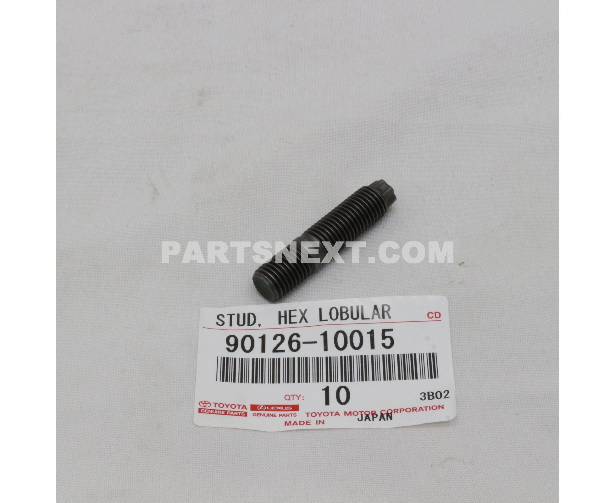 Toyota :: 90126-10015 BOLT, STUD(FOR EXHAUST MANIFOLD TO CYLINDER HEAD)