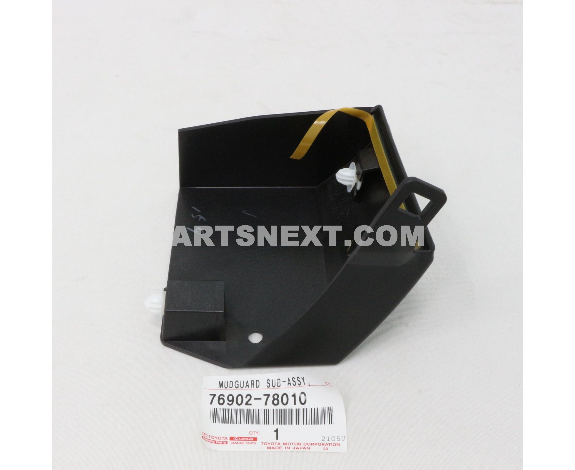 Toyota :: 76902-78010 MUDGUARD SUB-ASSY, SIDE, LH