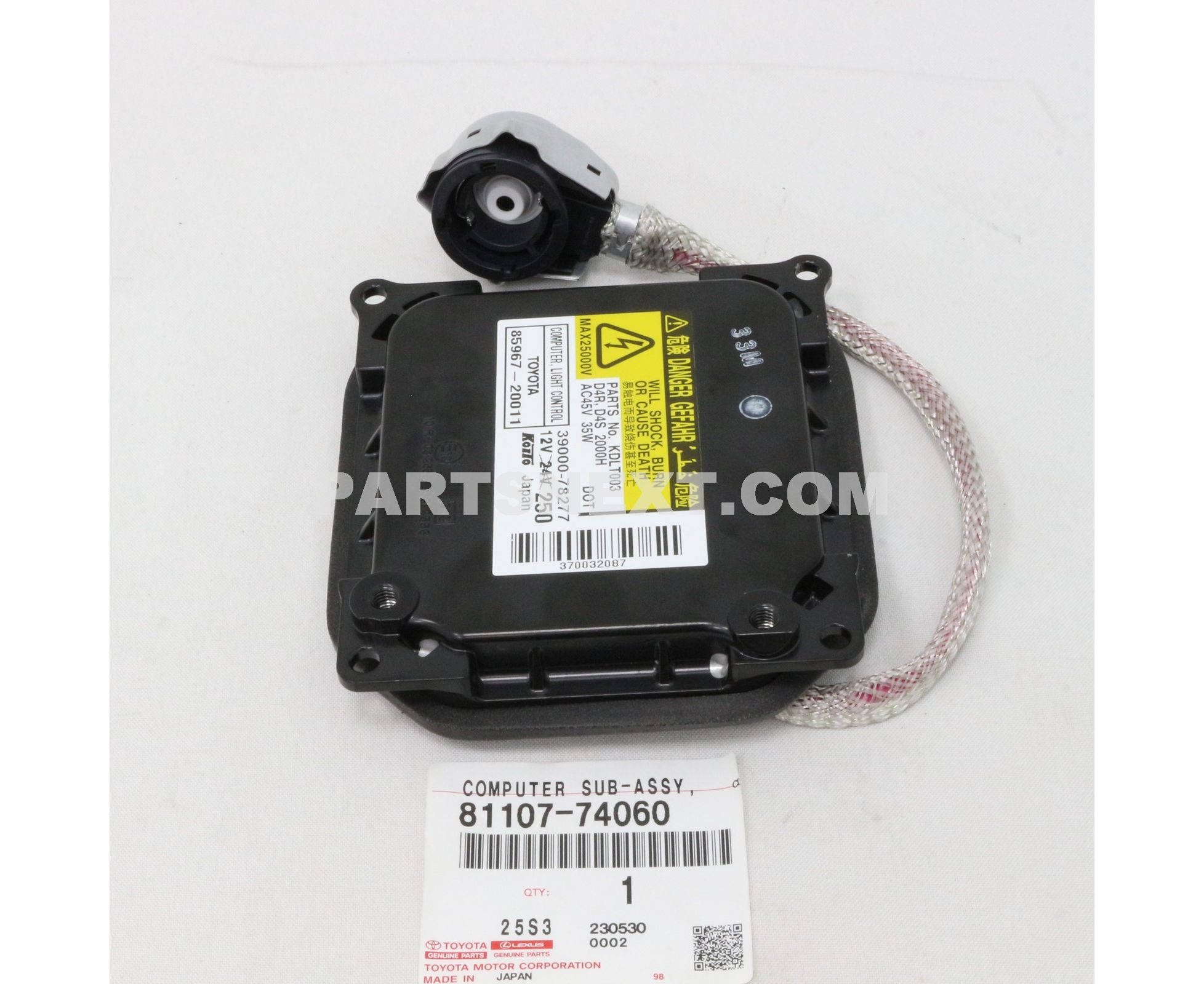 Toyota :: 81107-74060 COMPUTER SUB-ASSY, HEADLAMP LIGHT Toyota :: 81107-74060 COMPUTER SUB-ASSY, HEADLAMP LIGHT
