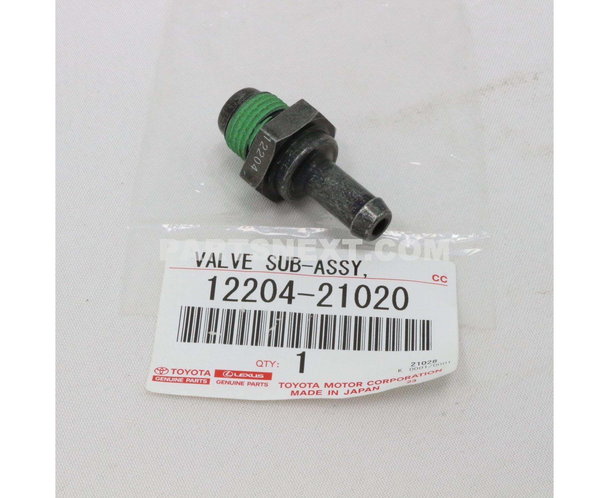 Toyota :: 12204-21020 VALVE SUB-ASSY, VENTILATION