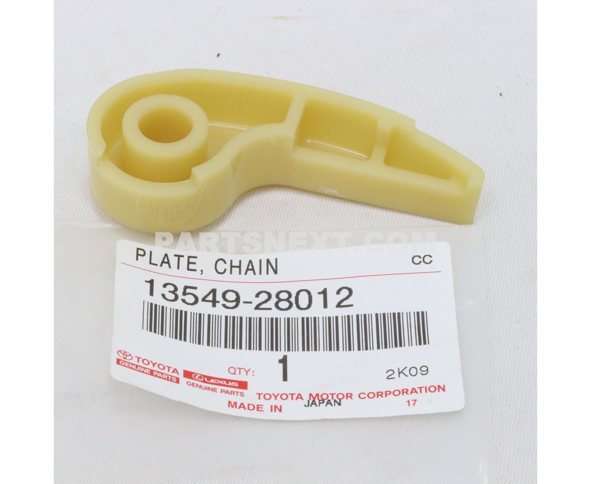 Toyota :: 13549-28012 PLATE, CHAIN TENSIONER Toyota :: 13549-28012 PLATE, CHAIN TENSIONER