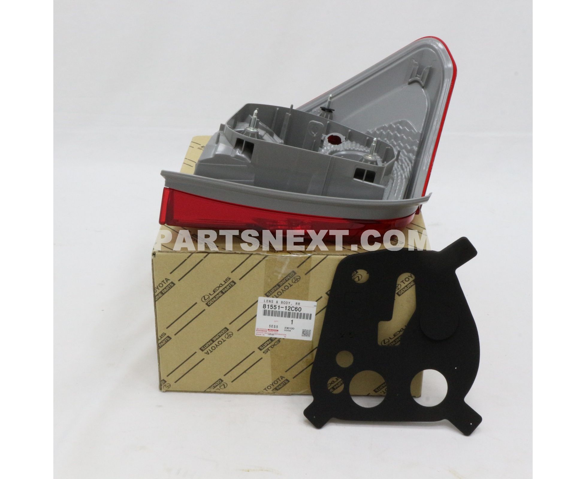 Toyota :: 81551-12C60 LENS & BODY, REAR COMBINATION LAMP, RH