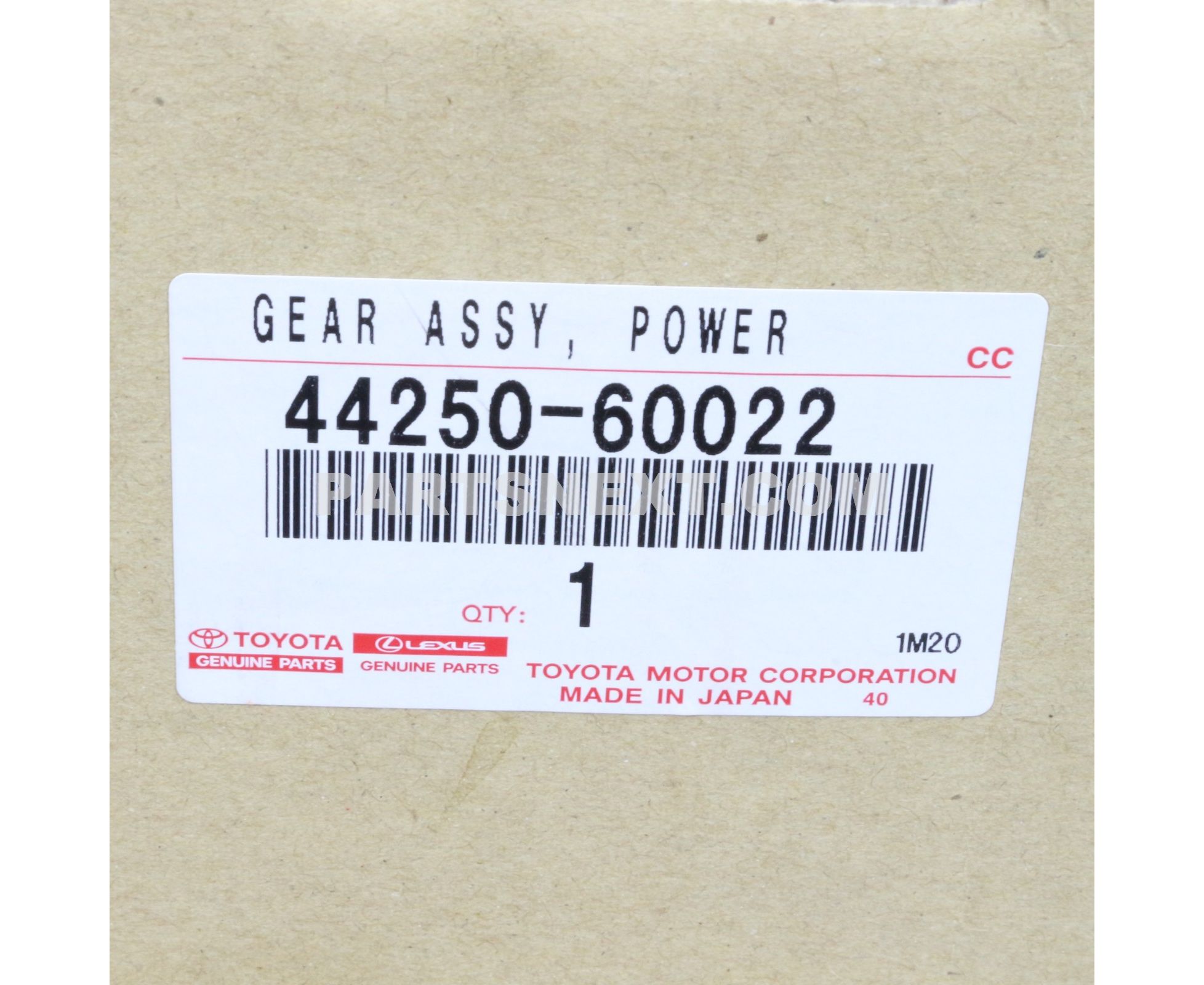 Toyota :: 44250-60022 GEAR ASSY, POWER STEERING(FOR RACK & PINION)