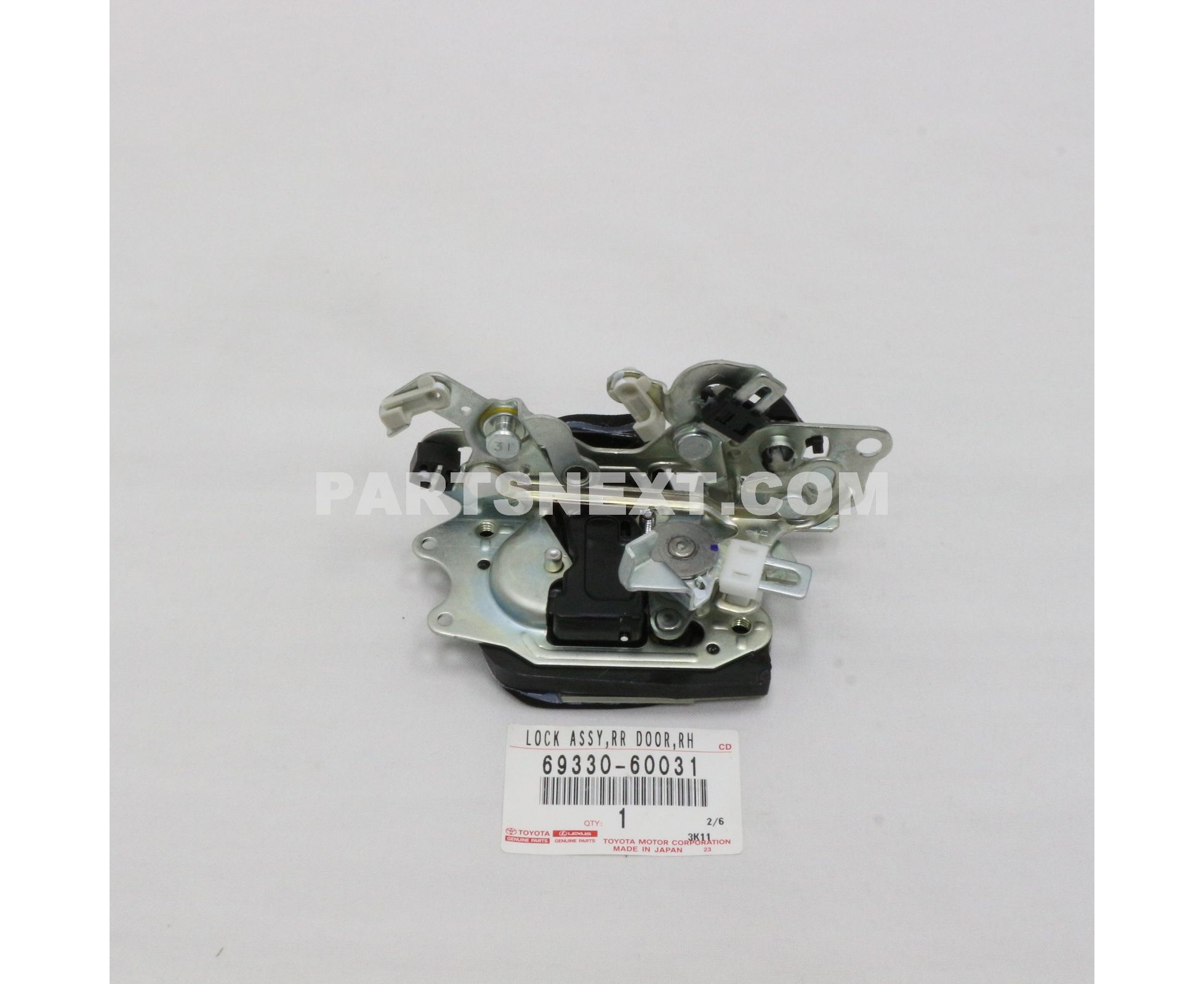 Toyota :: 69330-60031 LOCK ASSY, REAR DOOR, RH