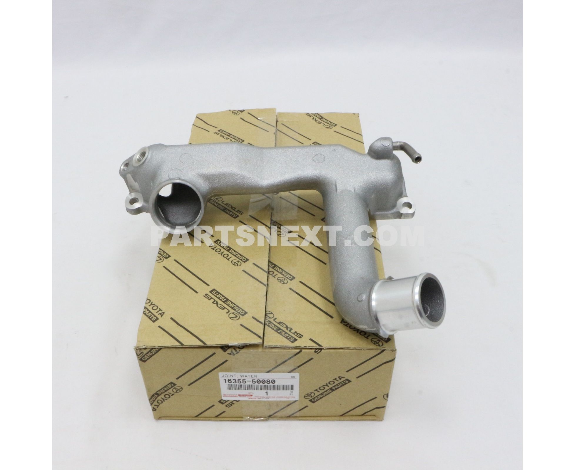Toyota :: 16355-50080 JOINT, WATER BY-PASS, FRONT