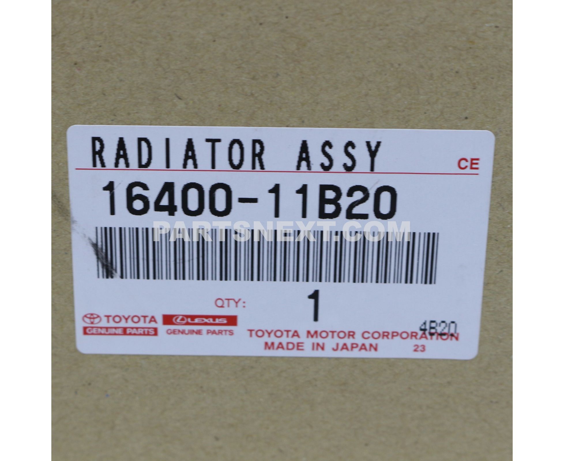 Toyota :: 16400-11B20 RADIATOR ASSY