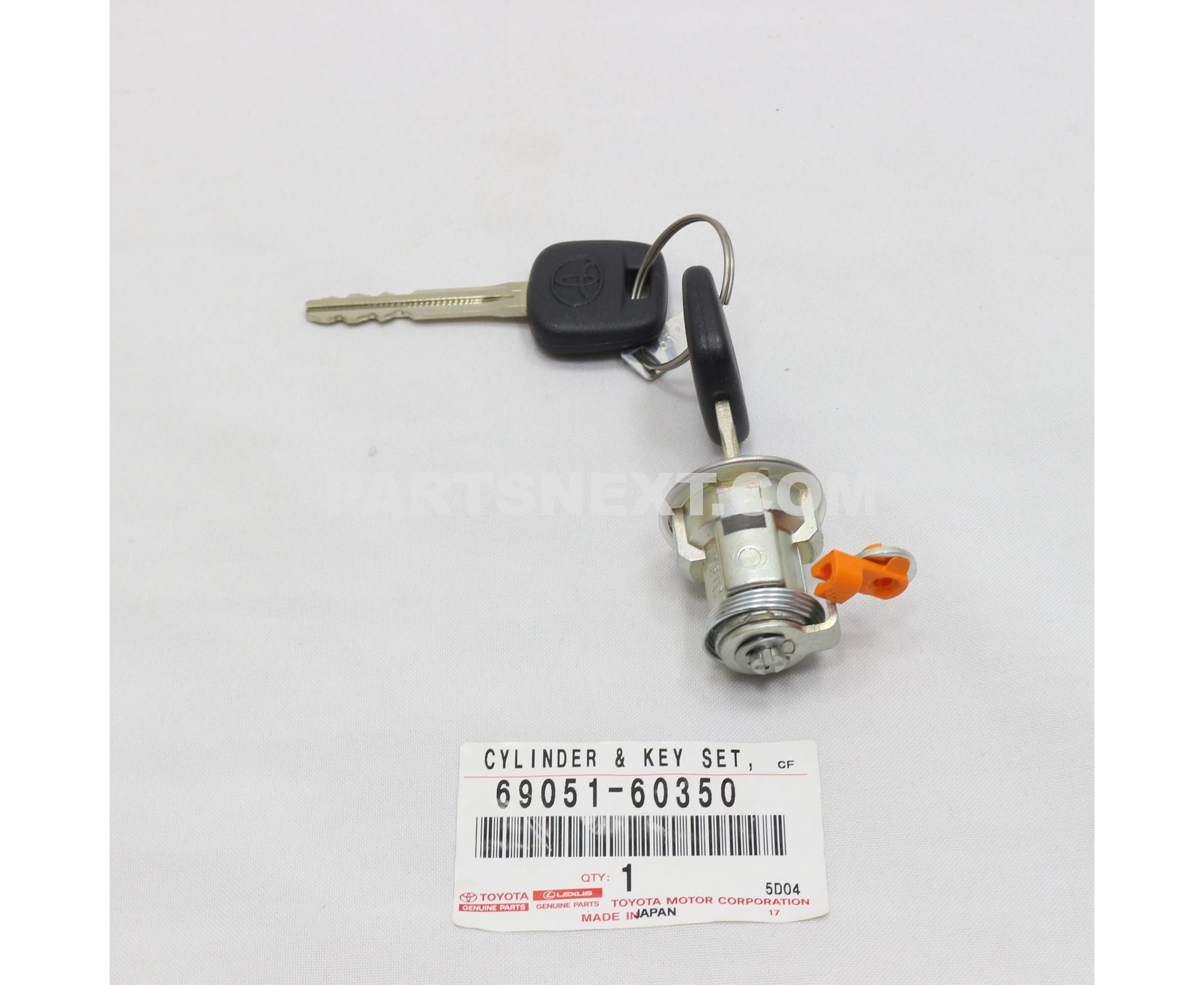 Toyota :: 69051-60350 CYLINDER & KEY SET, DOOR LOCK, RH