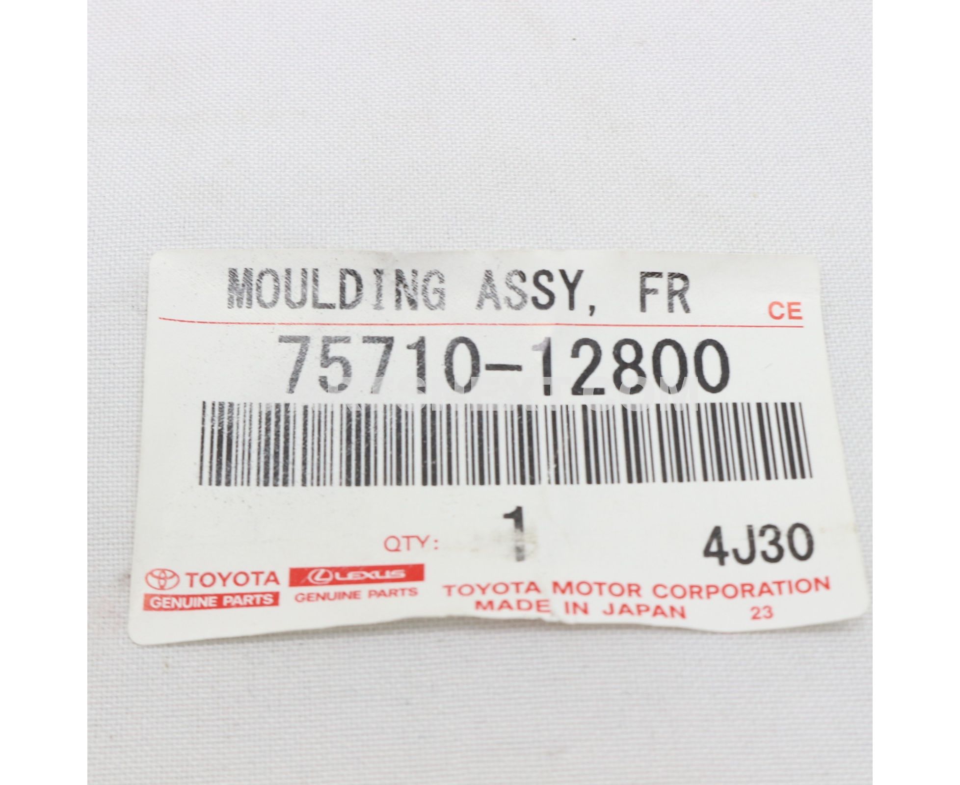 Toyota :: 75710-12800 MOULDING ASSY, FRONT DOOR BELT, RH