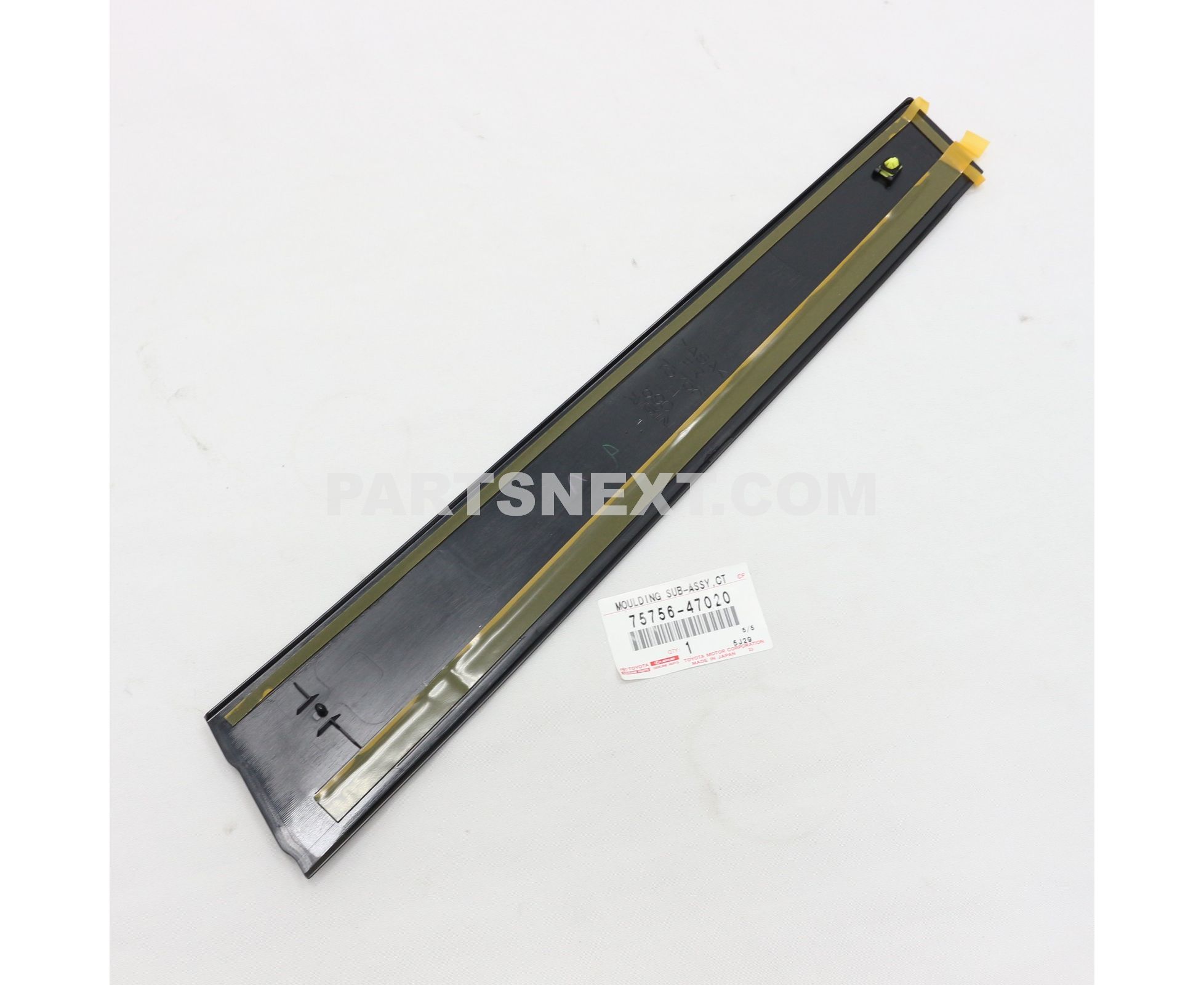Toyota :: 75756-47020 MOULDING, FRONT DOOR WINDOW FRAME, REAR LH